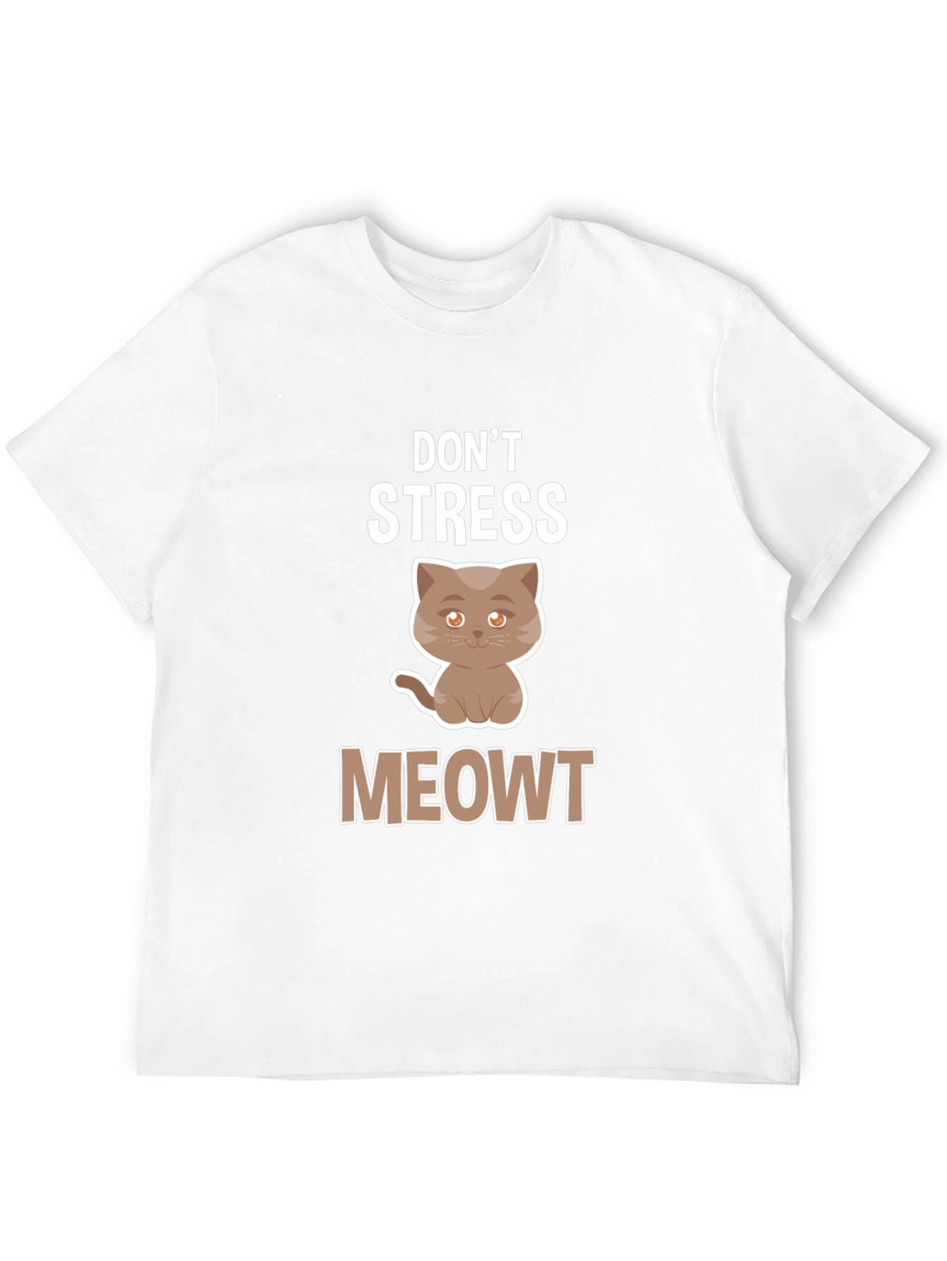 Black Don't Stress Meowt T-Shirt view 12