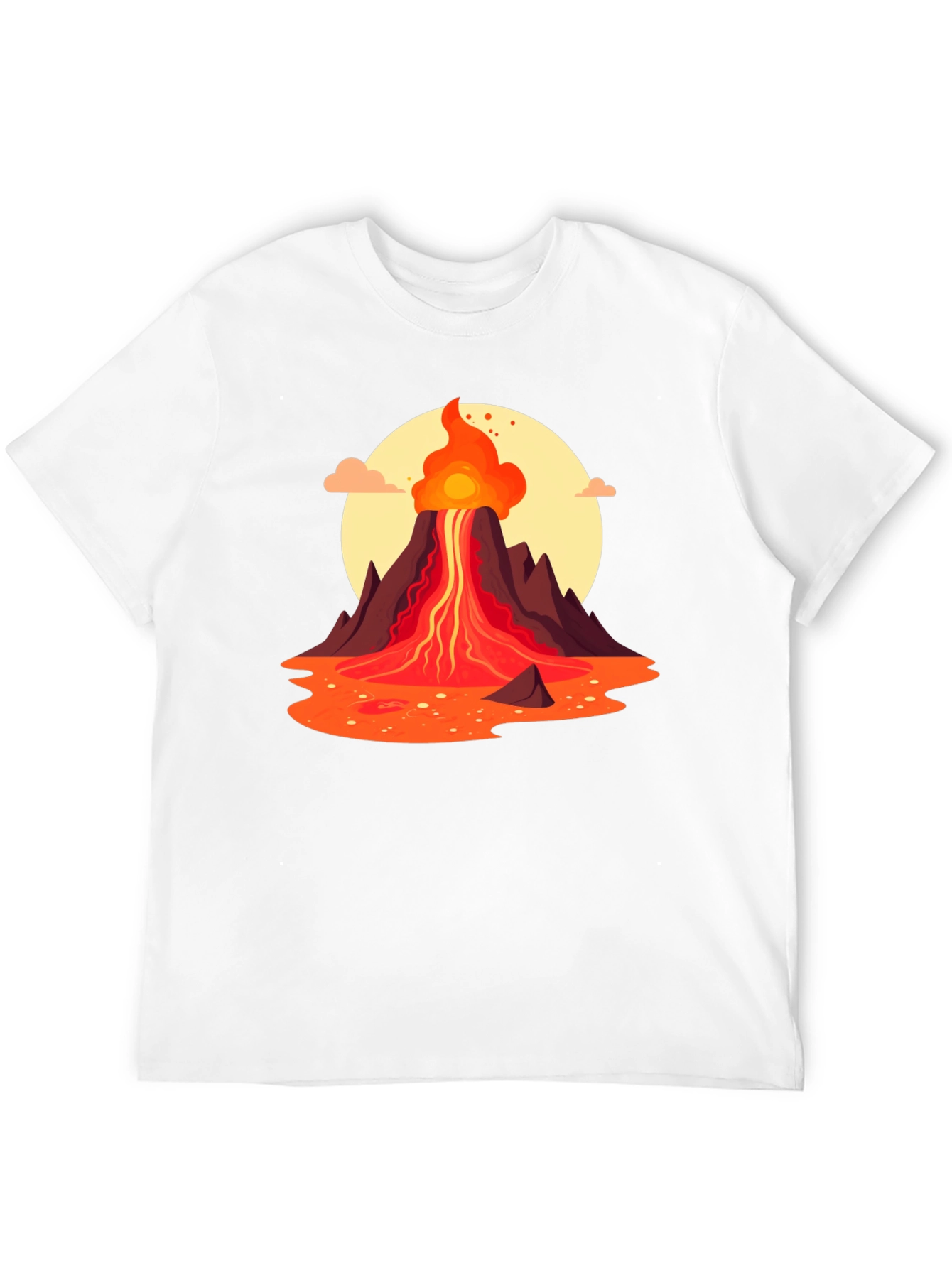 Black Volcano Graphic Tee - Black view 12