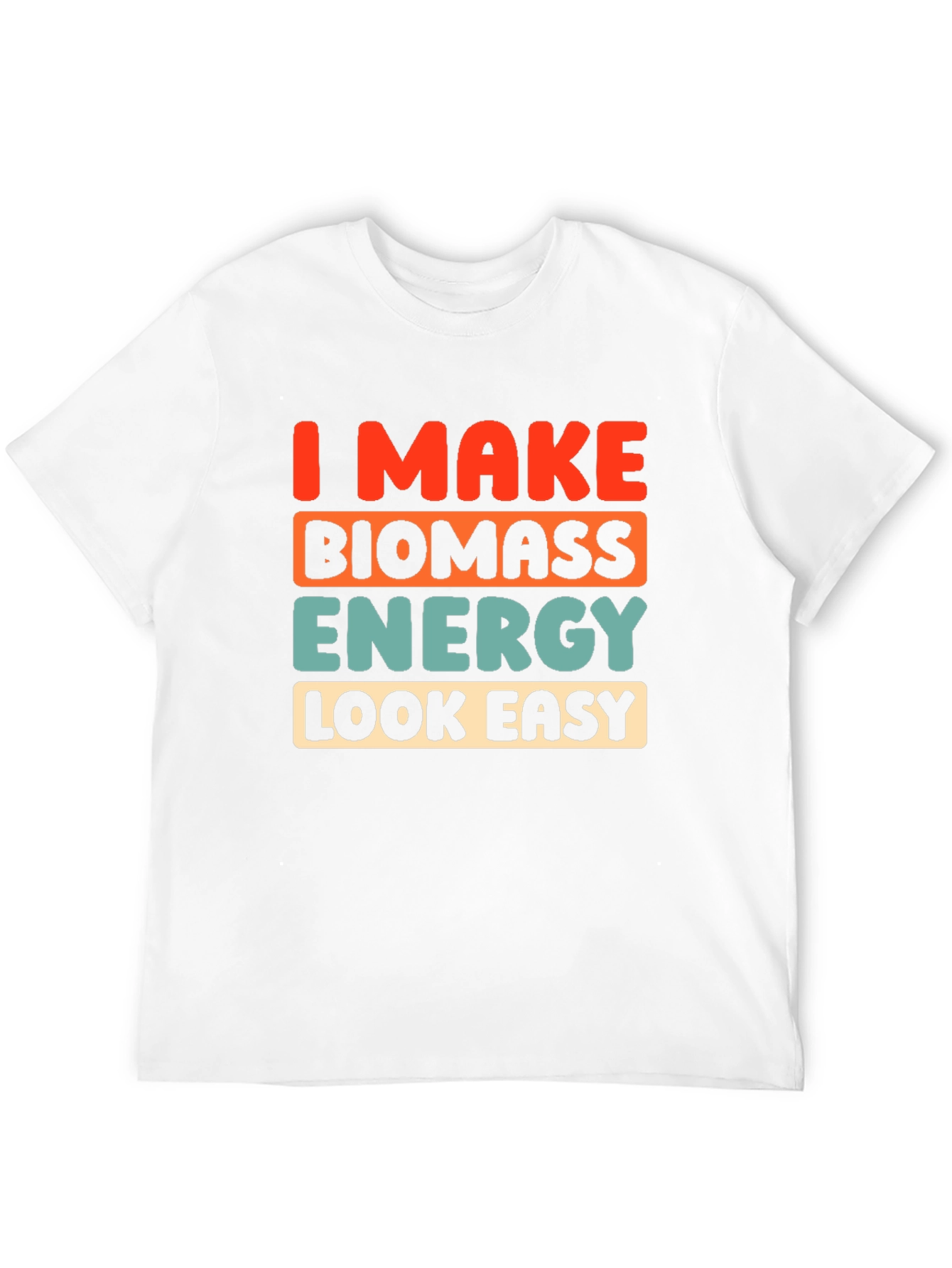 Black Biomass Energy T-Shirt - Funny Environmental Tee view 12