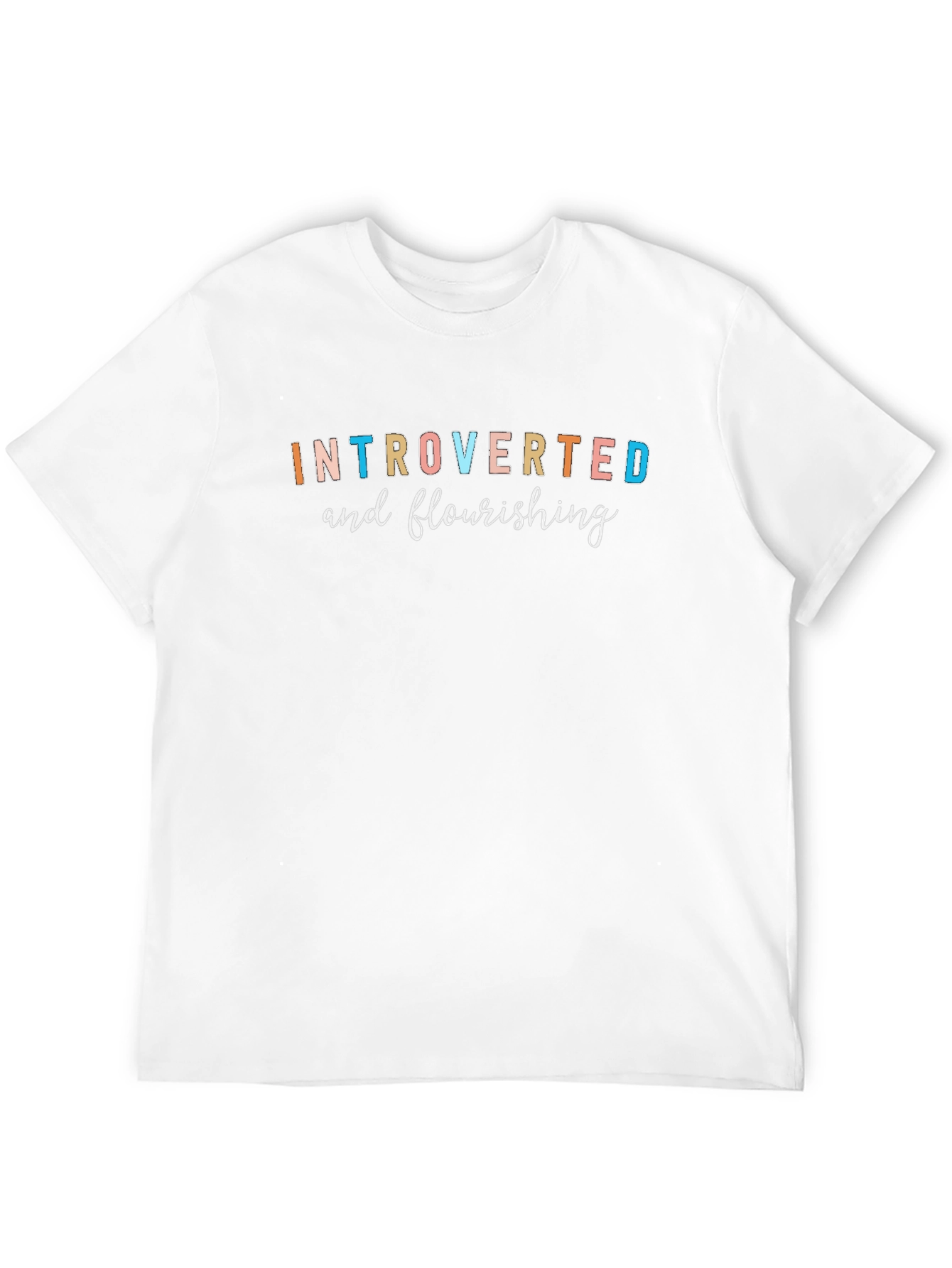 Black Introverted and Flourishing Graphic Tee view 12