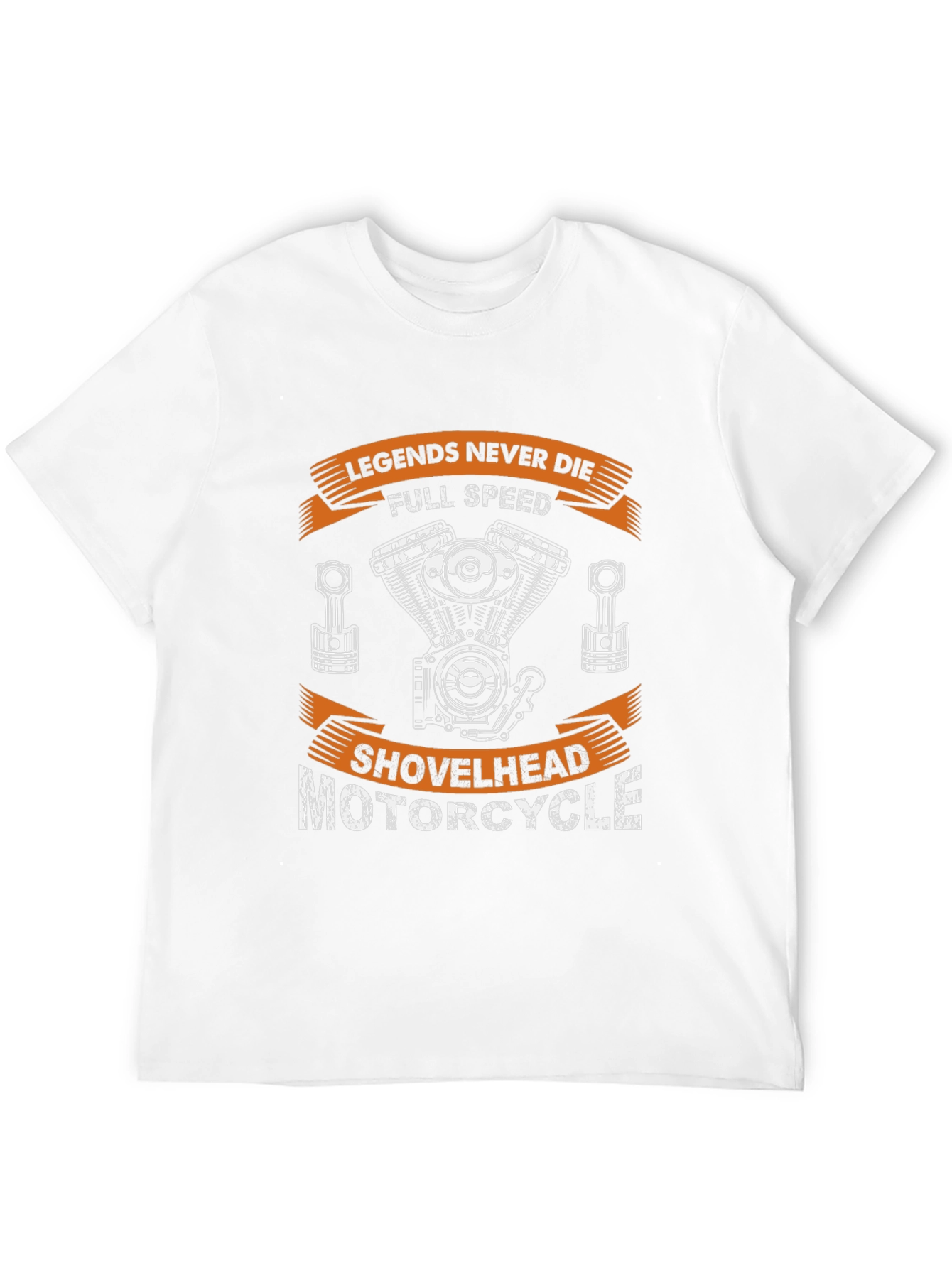 Black Legends Never Die Motorcycle Shovelhead T-Shirt view 12