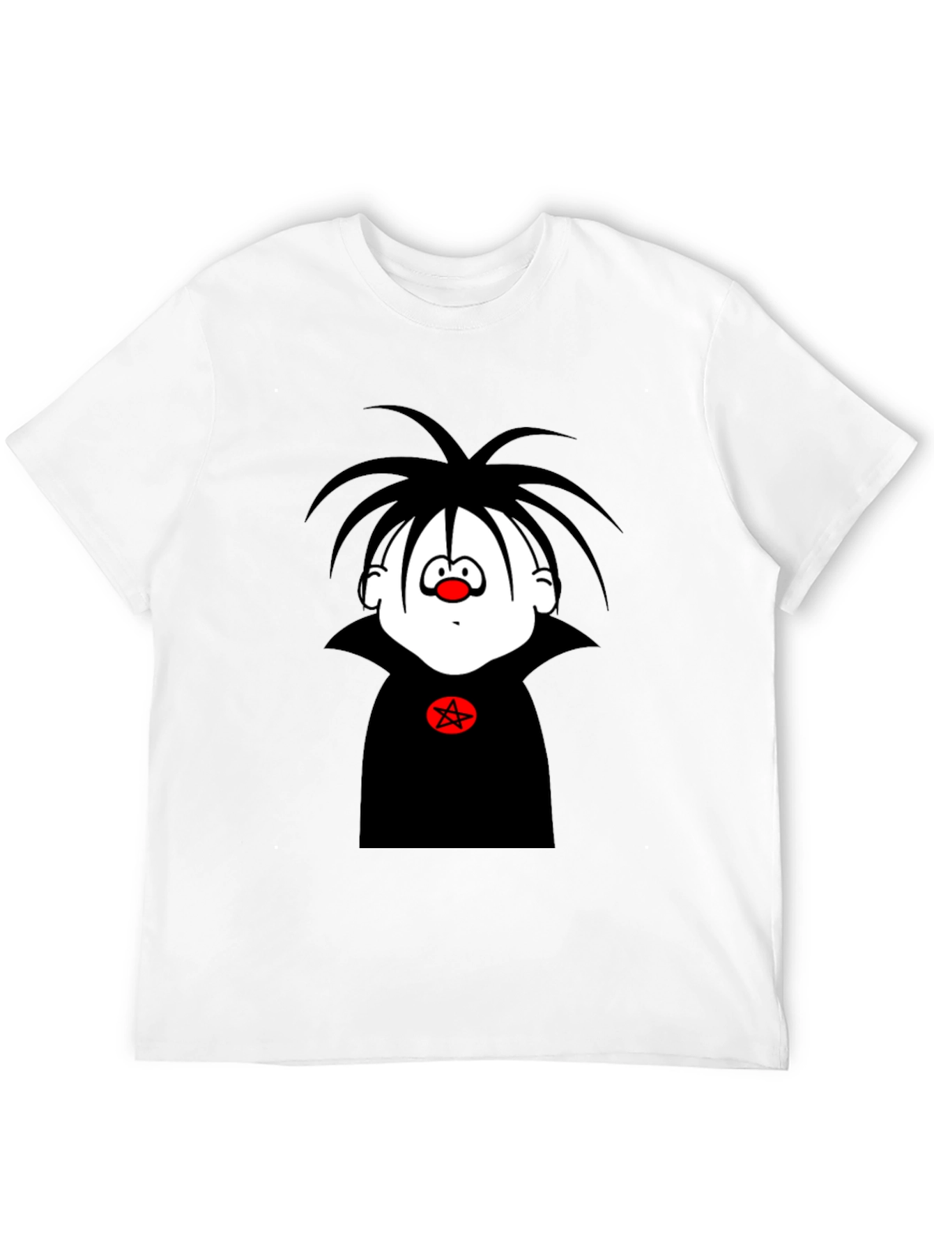 Black Cartoon Vampire T-Shirt - Men's Black Graphic Tee view 12