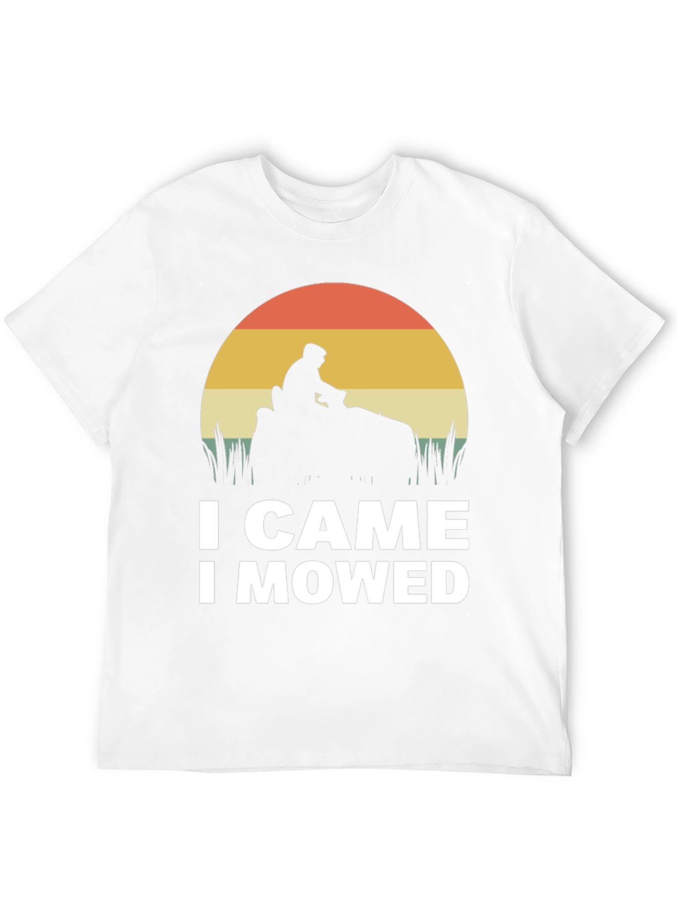 Black I Came I Mowed T-Shirt - Funny Lawn Mowing Tee view 12