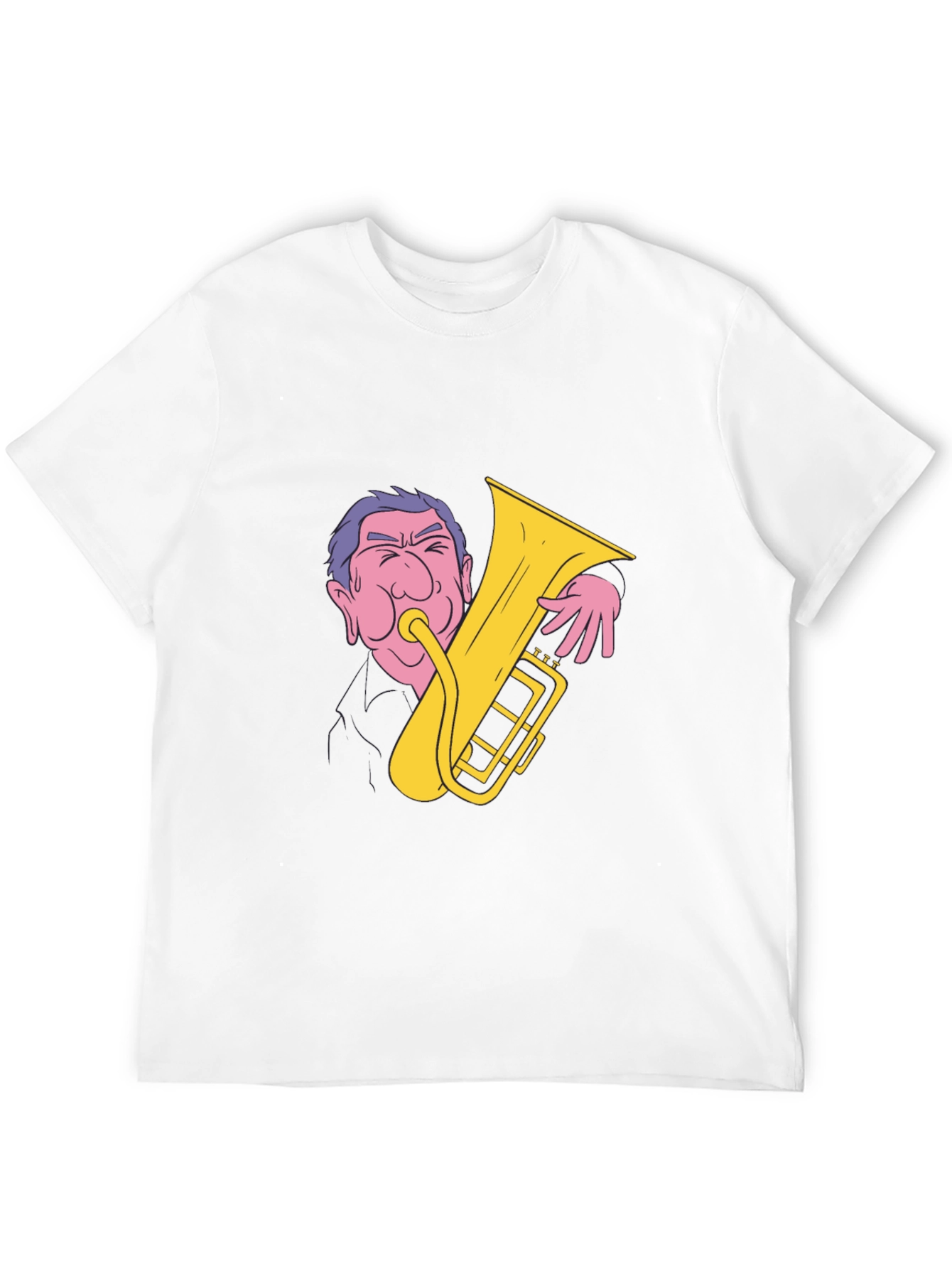 Black Man Playing Tuba Graphic T-Shirt view 12