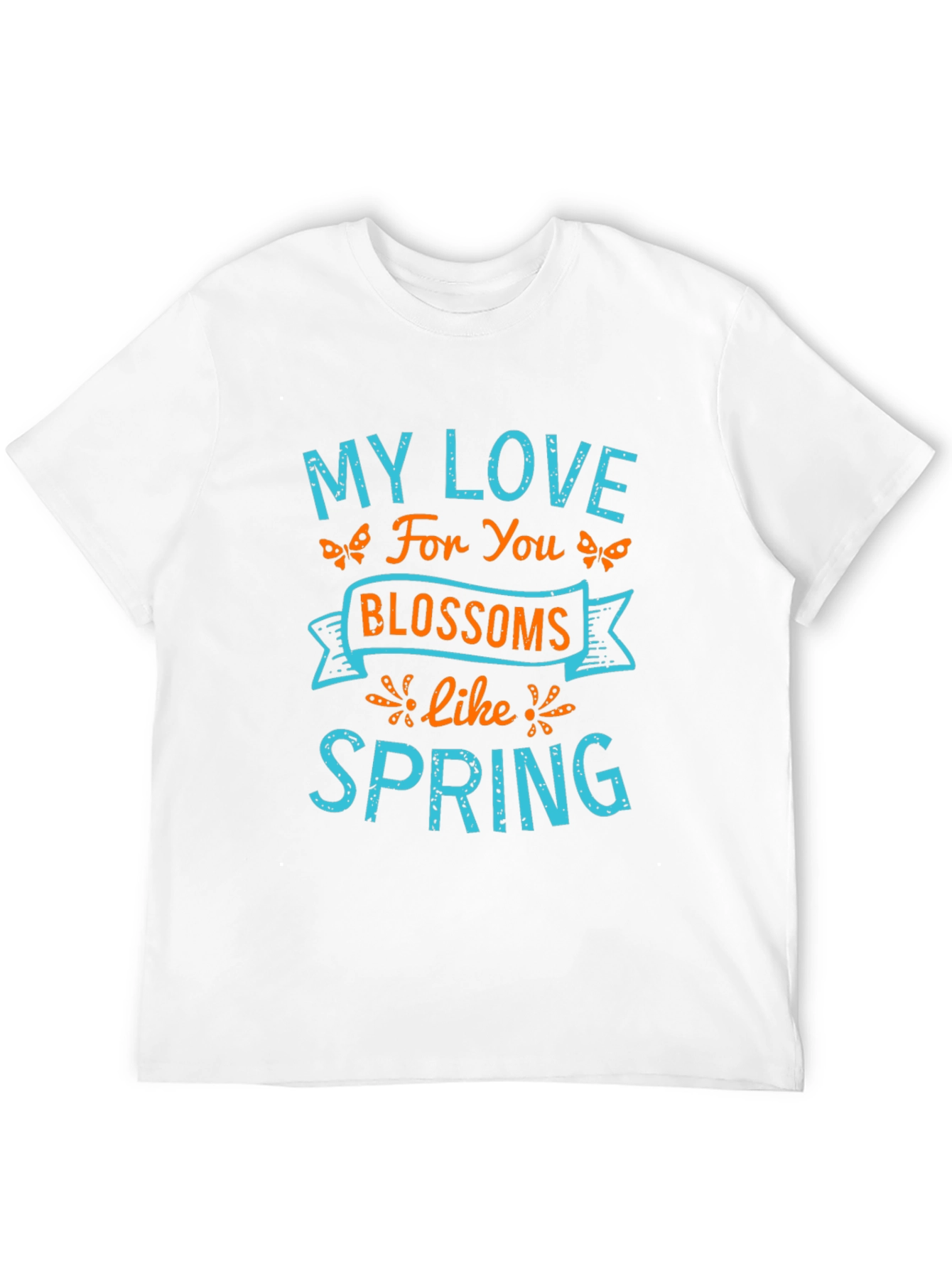 Black My Love Blossoms Like Spring Graphic Tee view 12