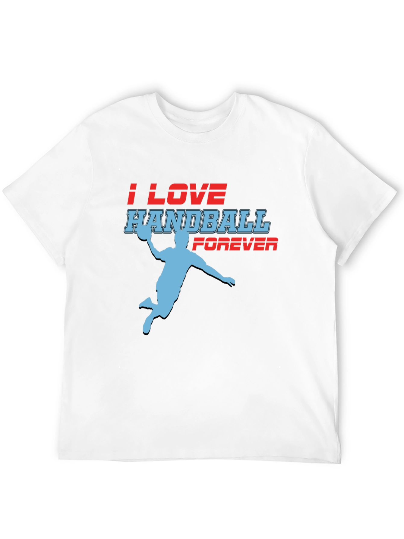 Black Handball Fan T-Shirt - I Love Handball Forever view 12