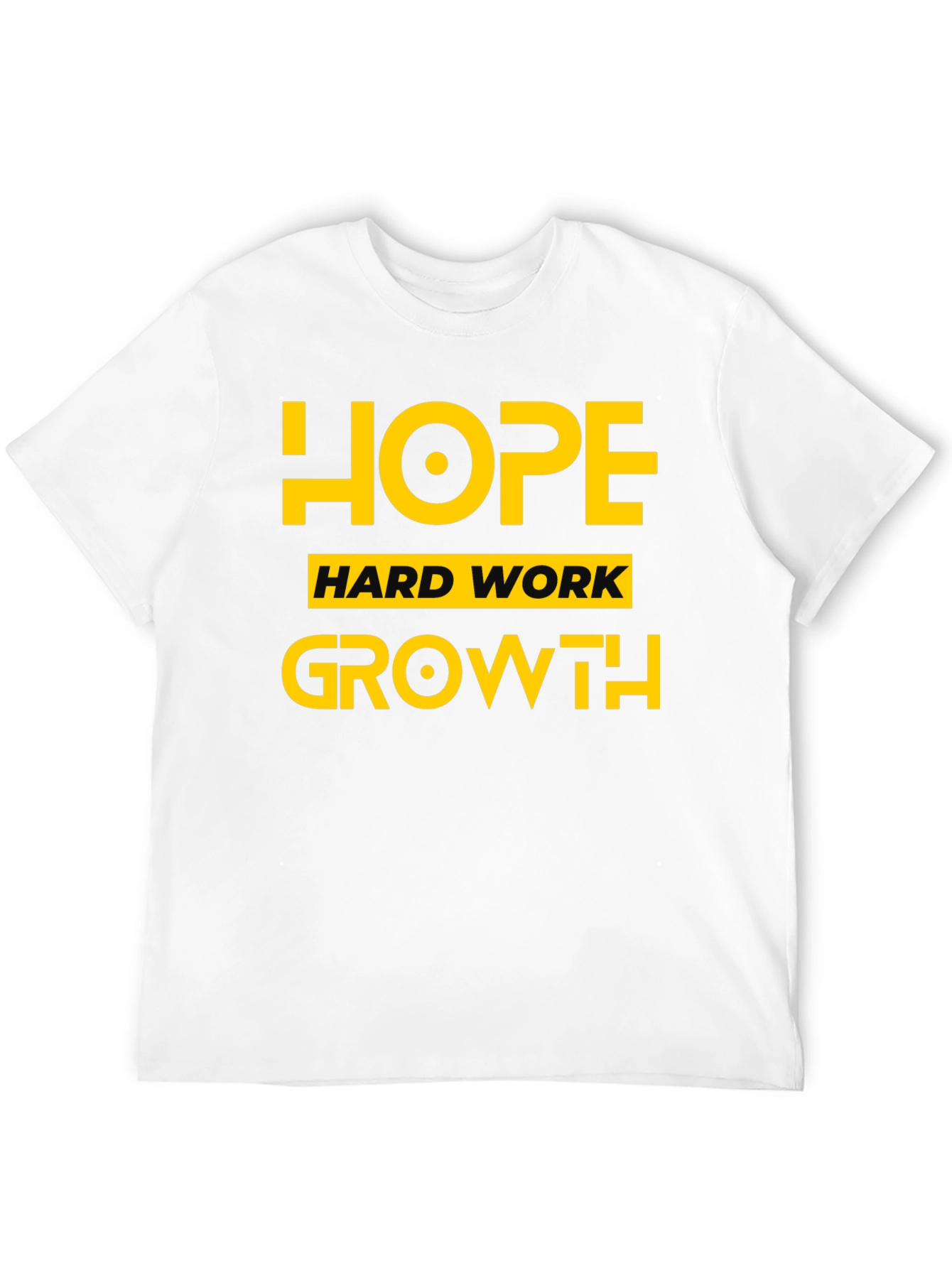 Black Hope Hard Work Growth T-Shirt view 12