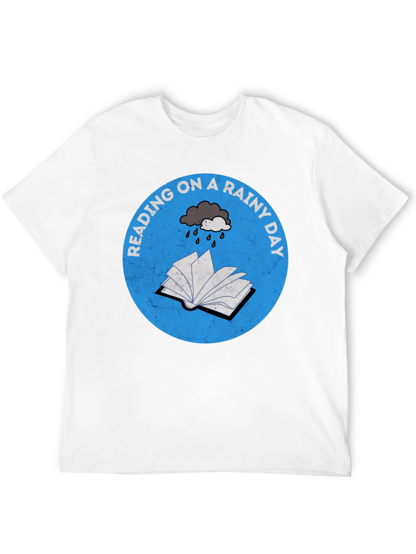 Black Rainy Day Reading T-Shirt view 12