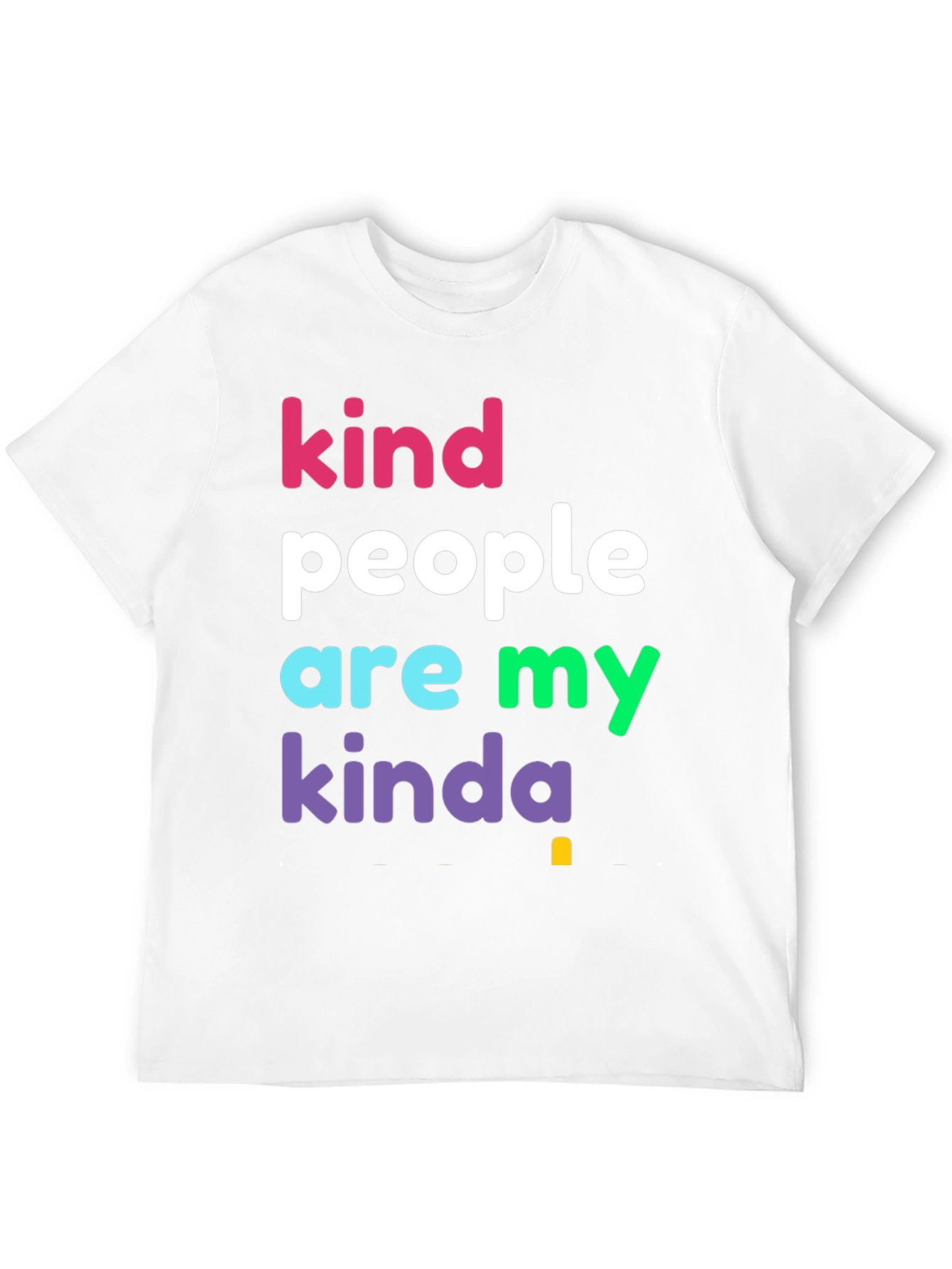 Black Kind People T-Shirt - Colorful Graphic Tee view 12