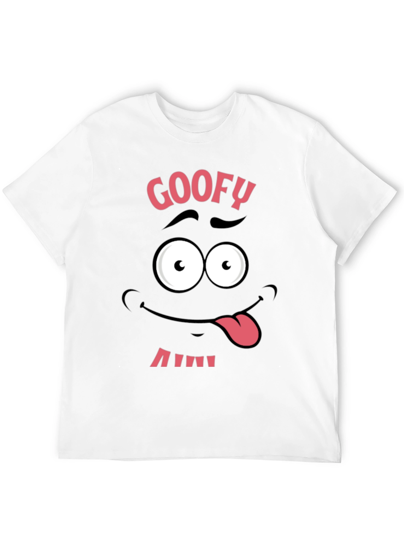 Black Funny Goofy Face Graphic Tee - Black view 12