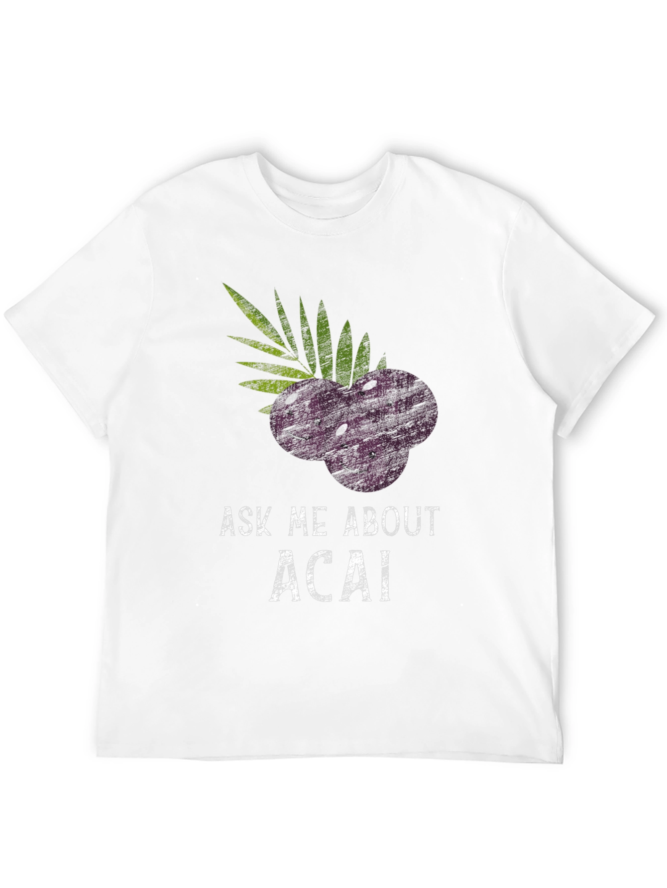 Black Ask Me About Acai Black T-Shirt view 12