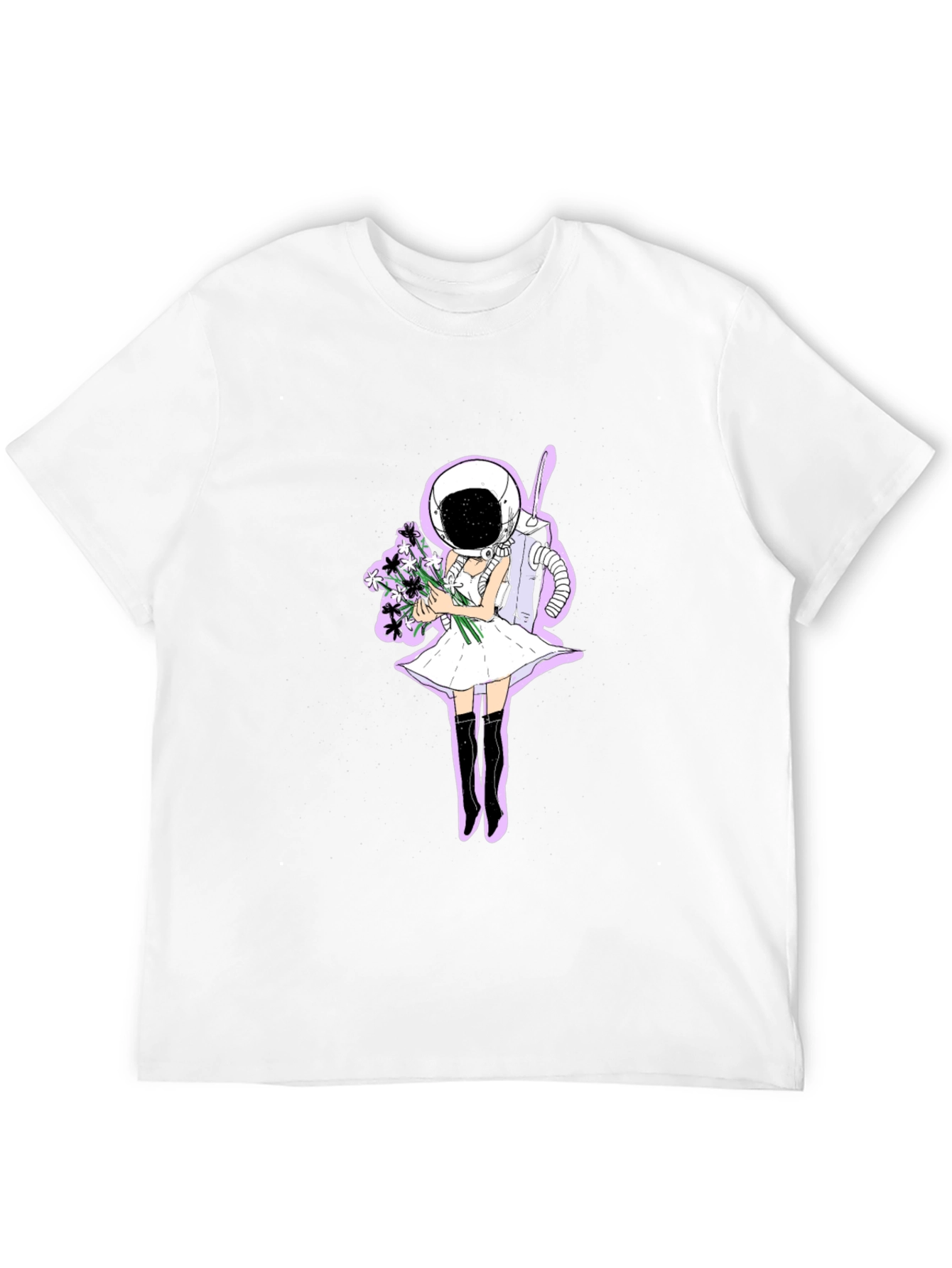 Black Astronaut Girl T-Shirt view 12