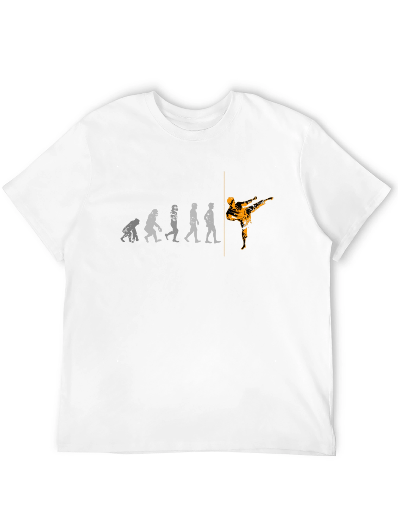 Black Evolution of Kick T-Shirt - Black Martial Arts Tee view 12