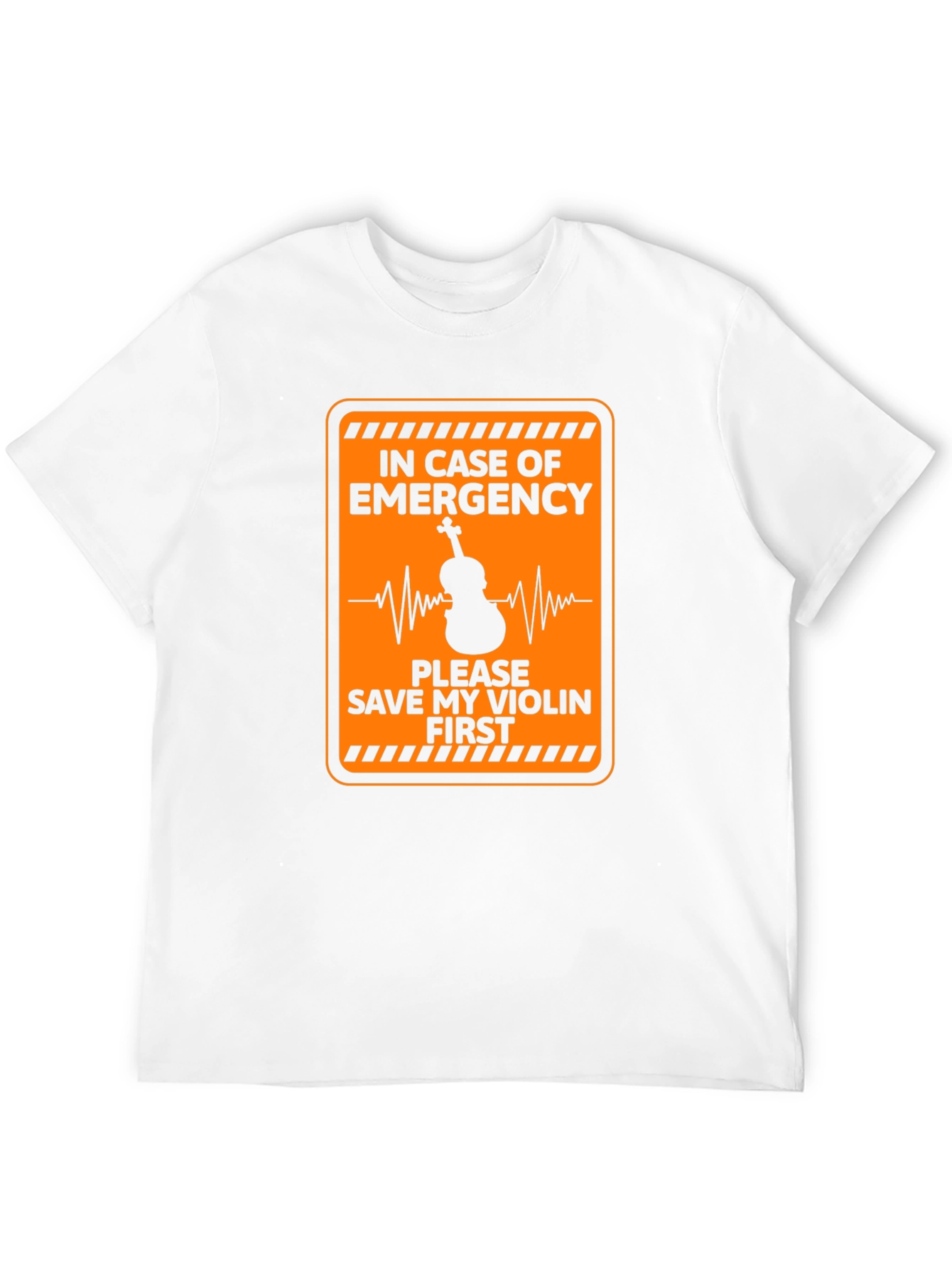 Black Emergency Save My Violin First Black T-Shirt view 12