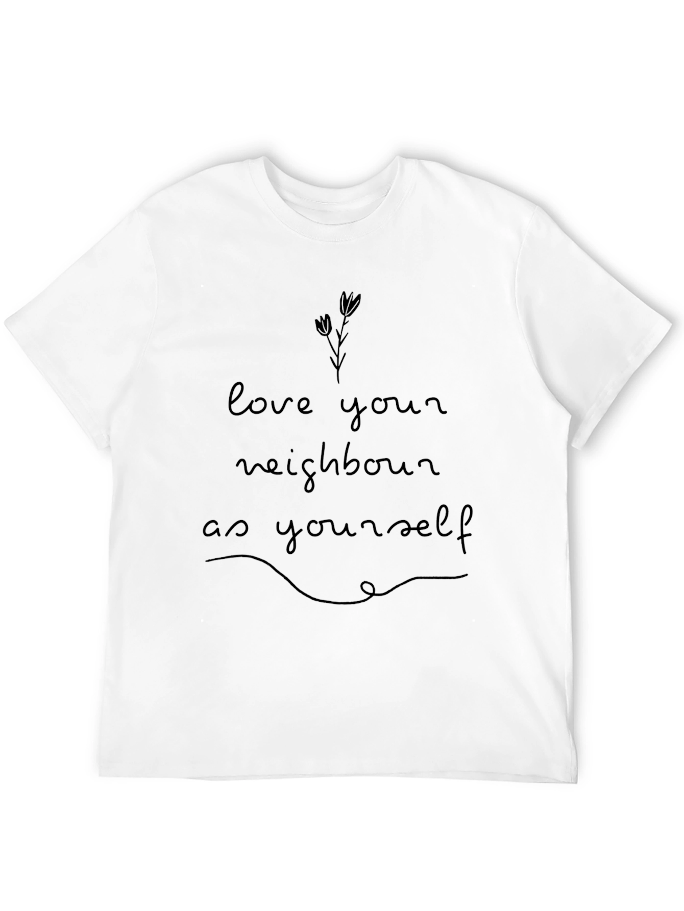 Black Love Your Neighbour Graphic T-Shirt view 12