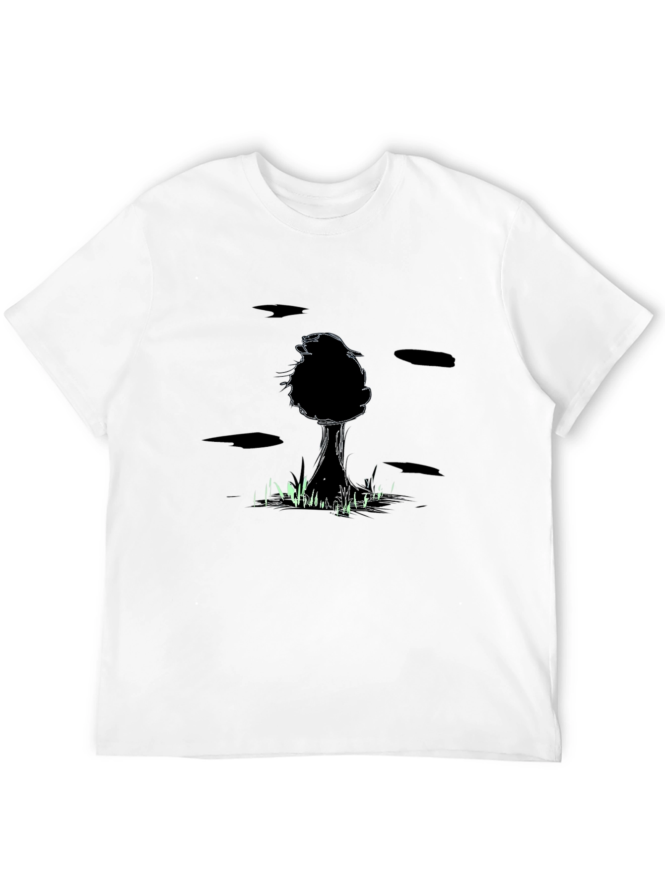 Black Men's Black Tree Graphic Tee view 12