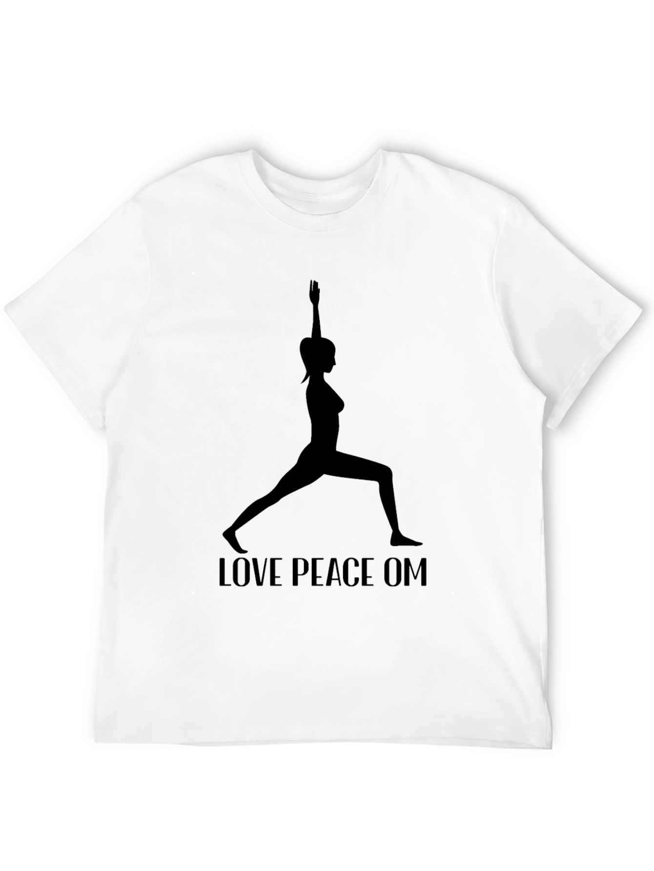 Yoga Silhouette Graphic Tee - Love Peace OM - 12