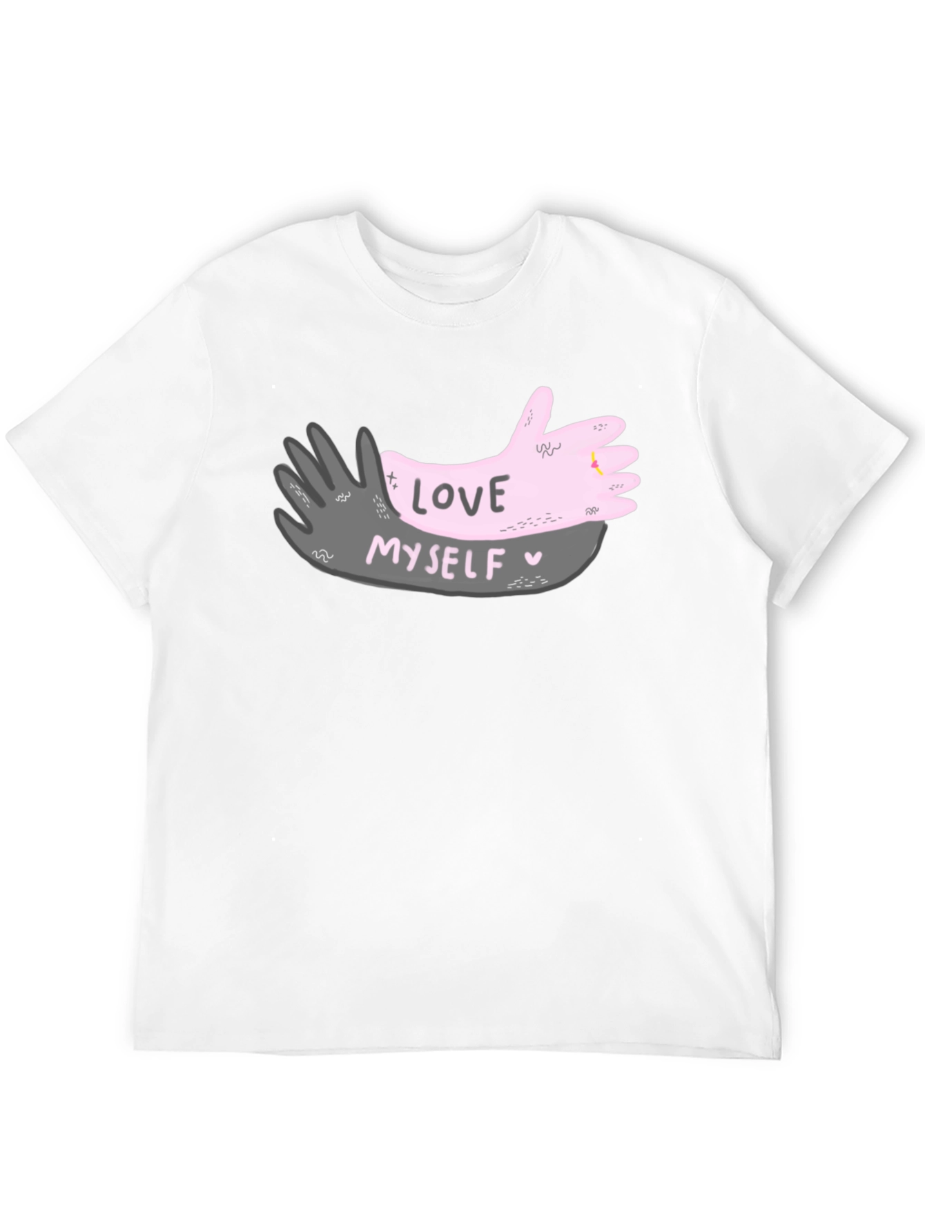 Black Love Myself Graphic T-Shirt view 12