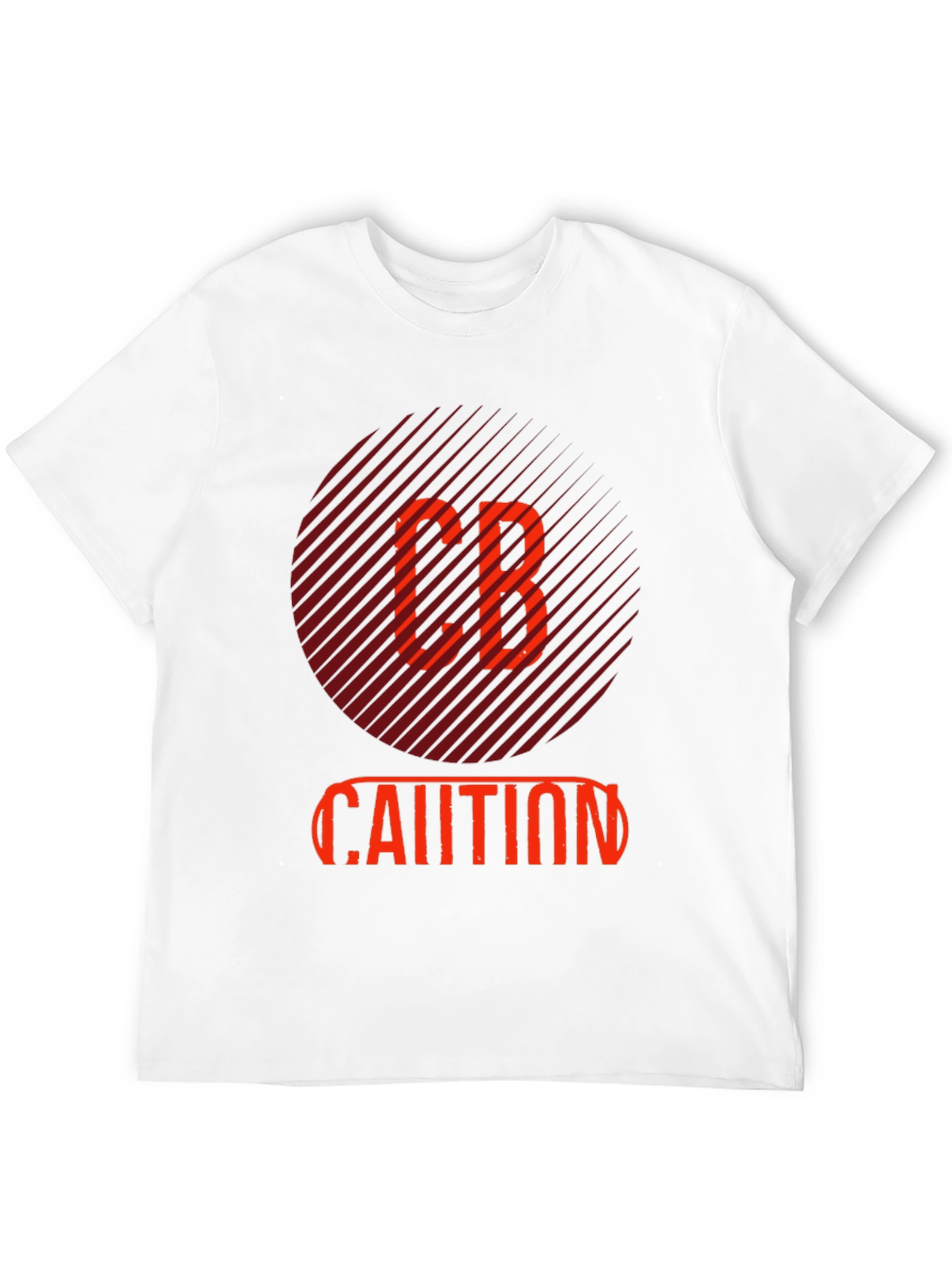 Black CB Caution Graphic Tee - Stylish Men's Black T-Shirt view 12
