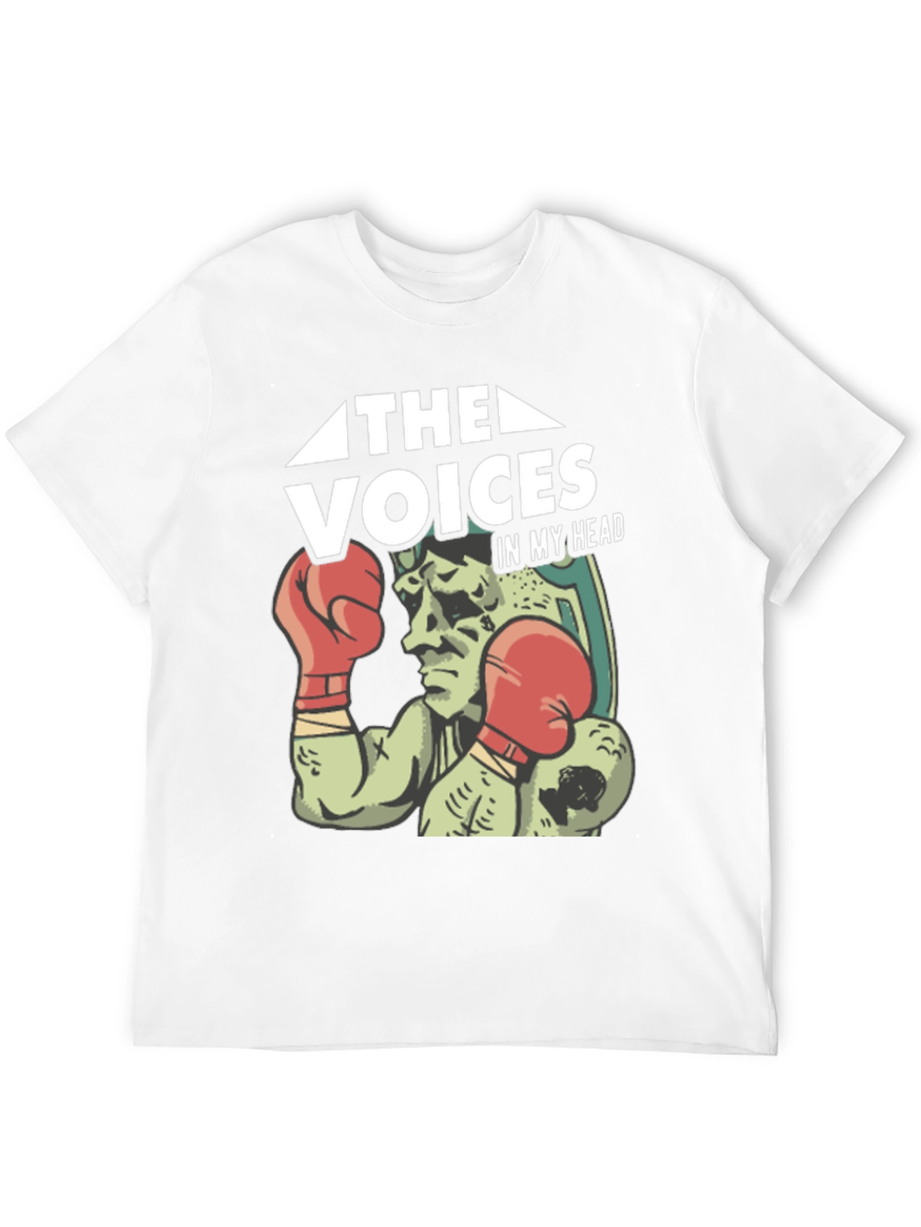 Black The Voices in My Head T-Shirt - Boxer Graphic Tee view 12