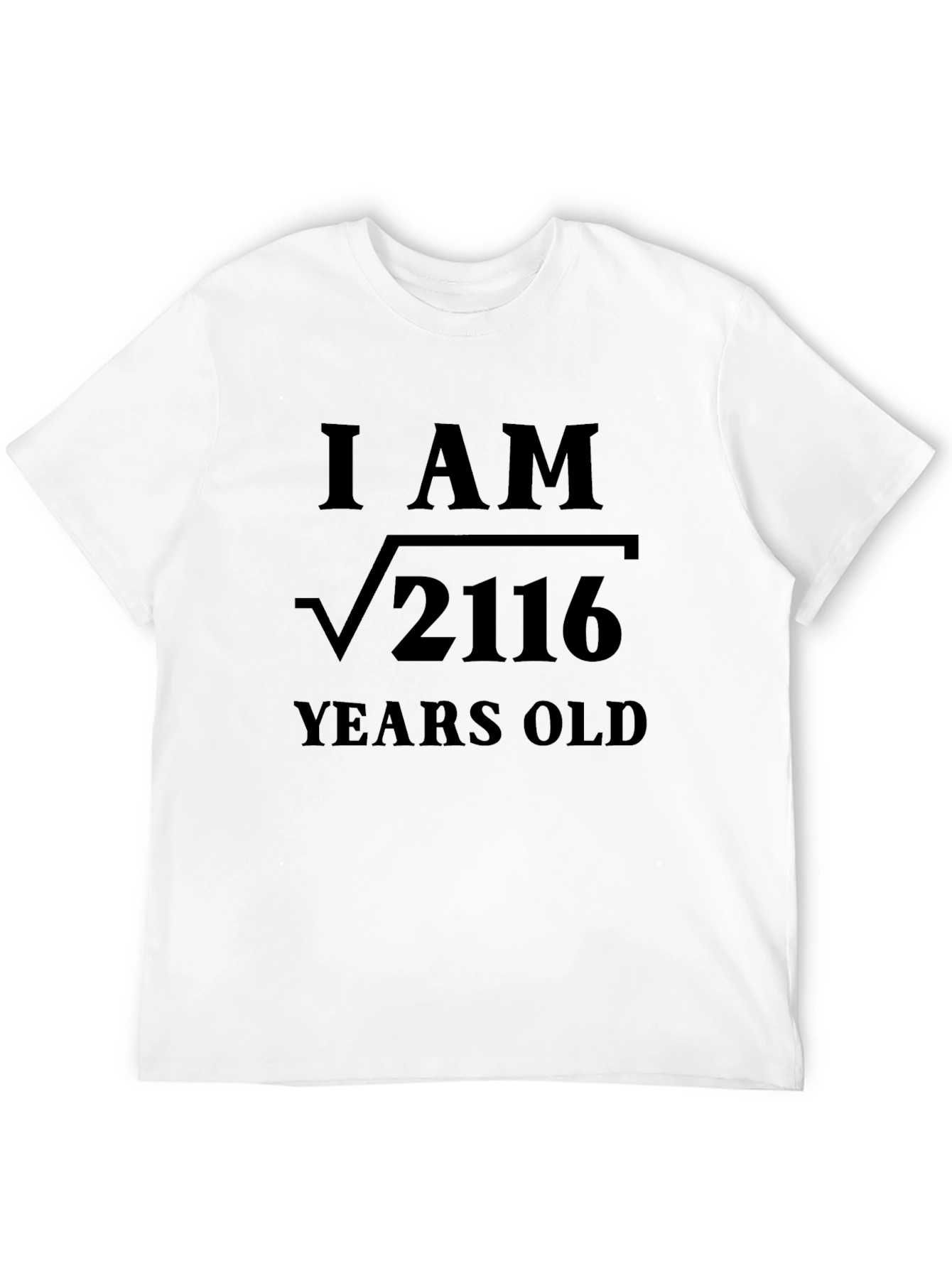 Black Funny Math Birthday T-Shirt - Root of 2116 view 12