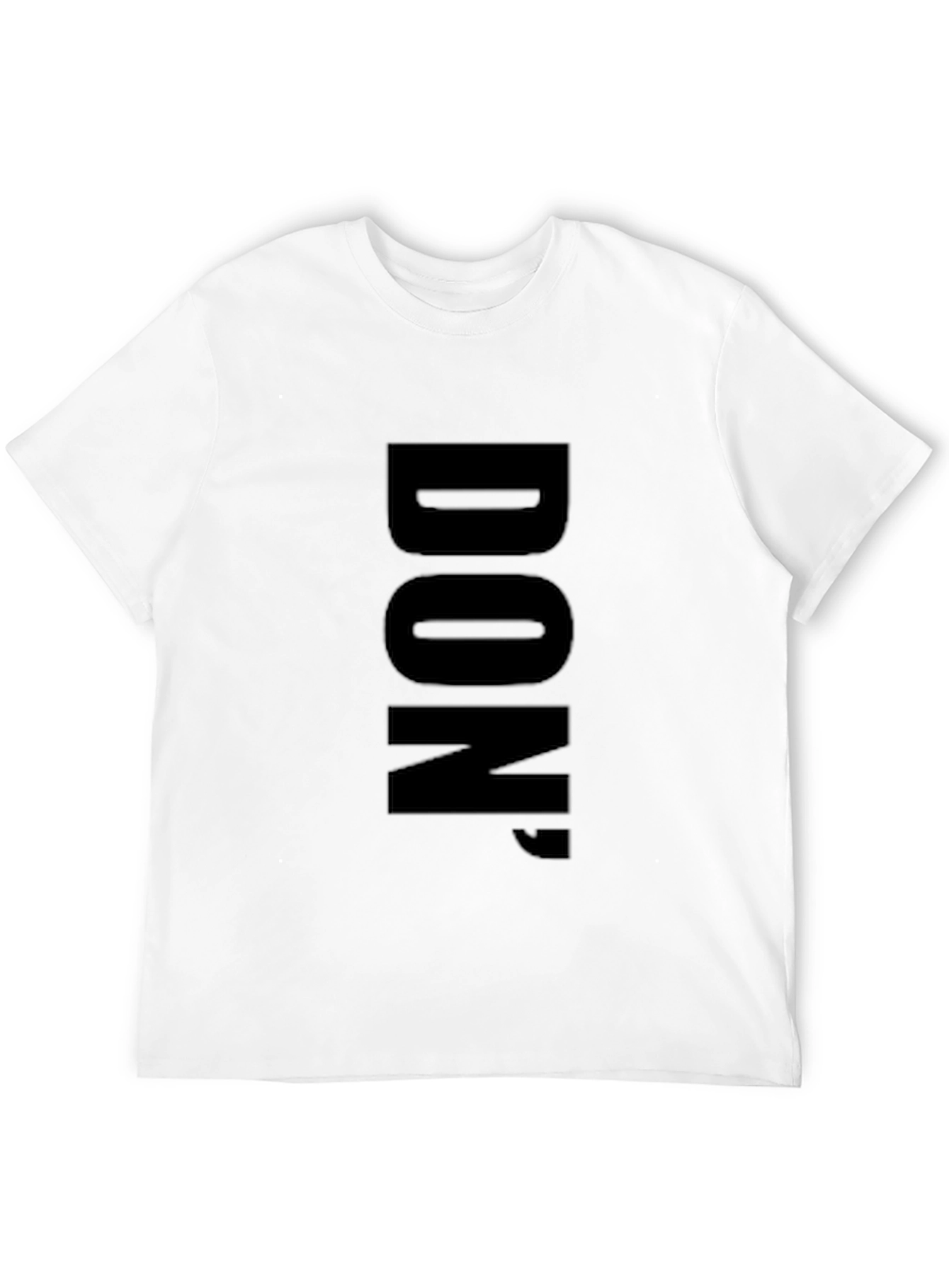 Black Bold 'DON' Black Graphic Tee - Minimalist Style view 12