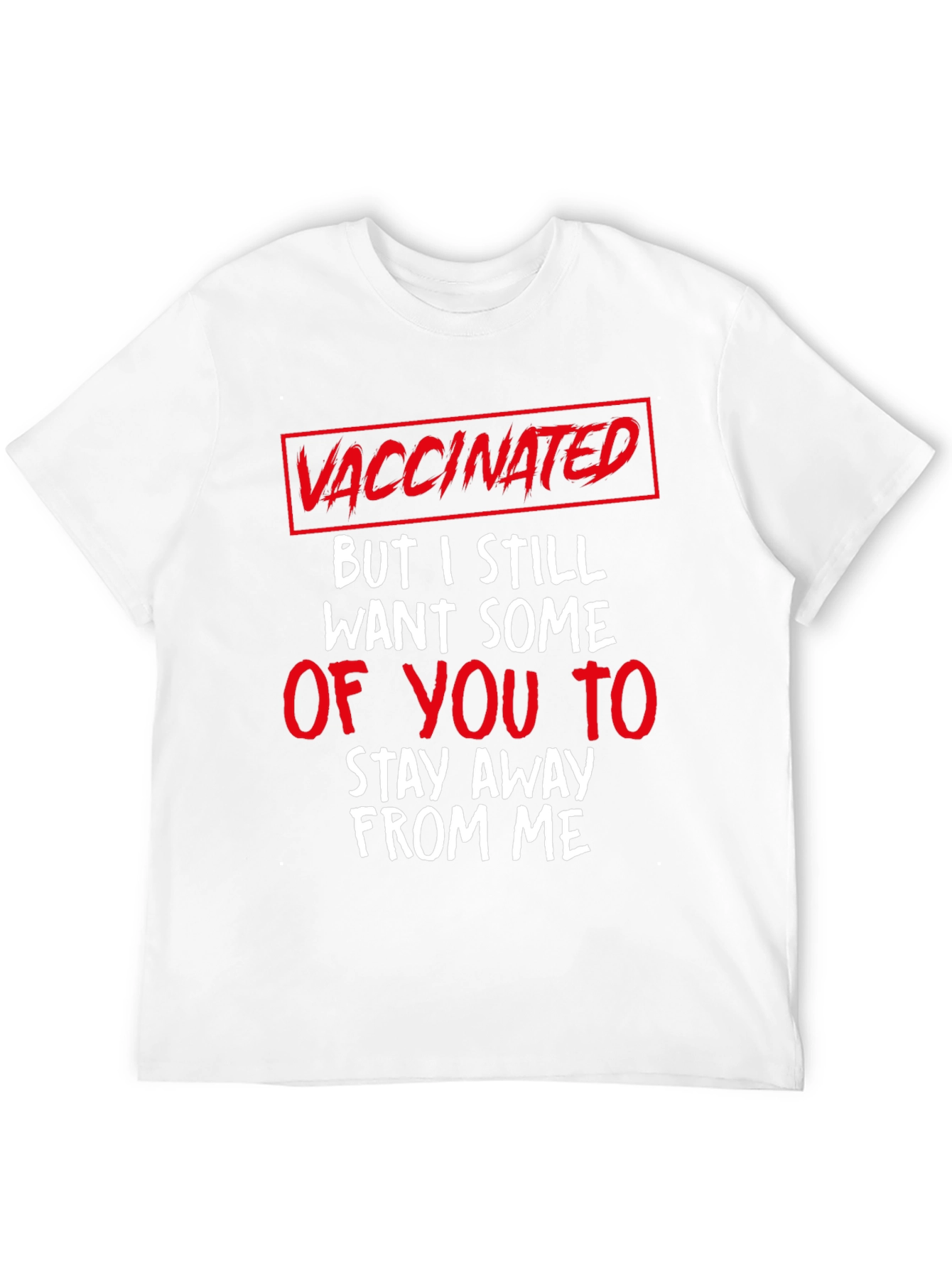 Black Vaccinated Funny Graphic T-Shirt view 12
