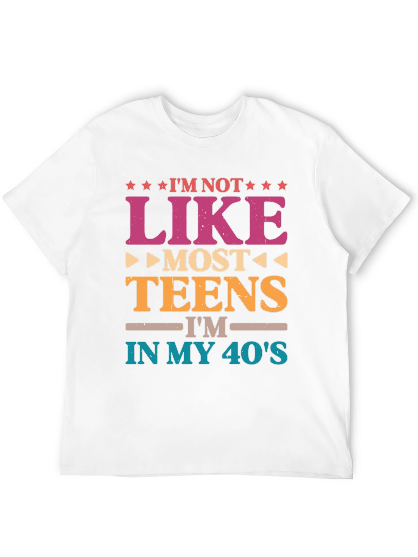Black I'm Not Like Most Teens T-Shirt - 40's Humor Tee view 12
