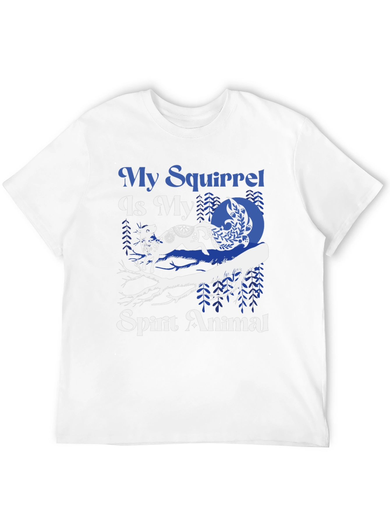Black My Squirrel Is My Spirit Animal Black Tee view 12