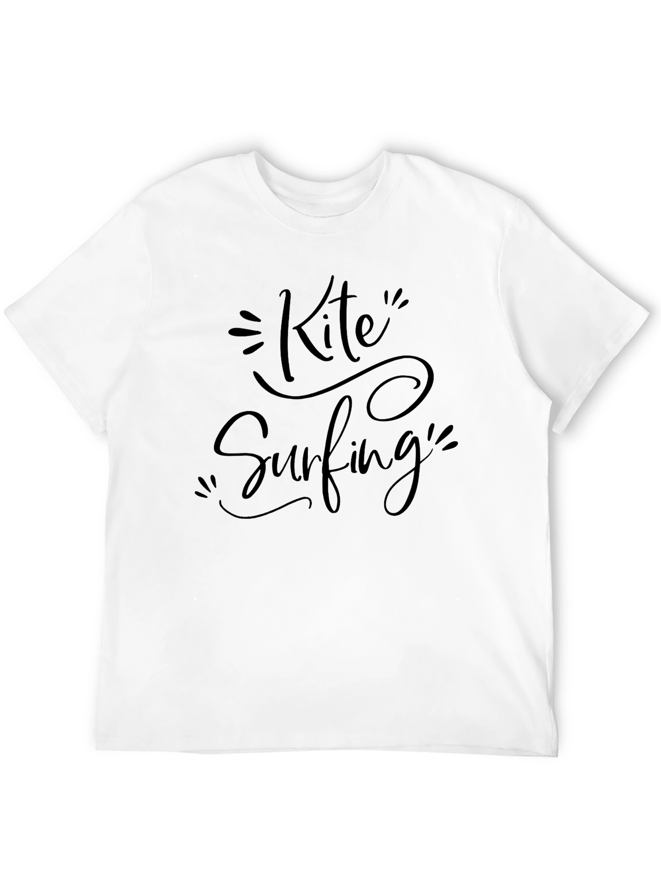 Black Kite Surfing Black Graphic Tee view 12