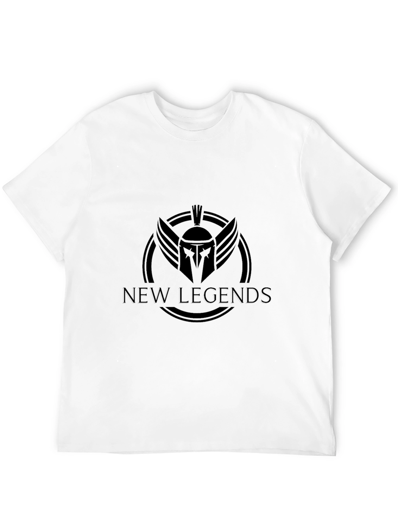 Black New Legends Graphic Tee - Spartan Helmet Logo Black T-Shirt view 12