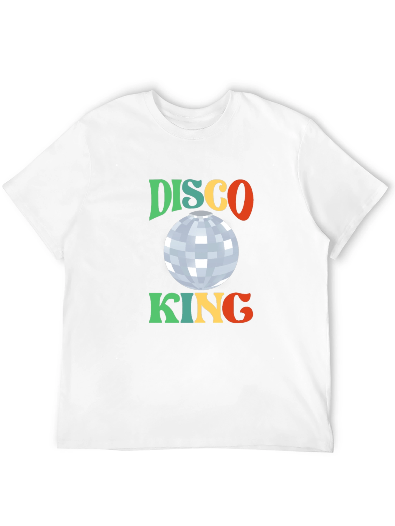 Black Retro Disco King Graphic T-Shirt view 12