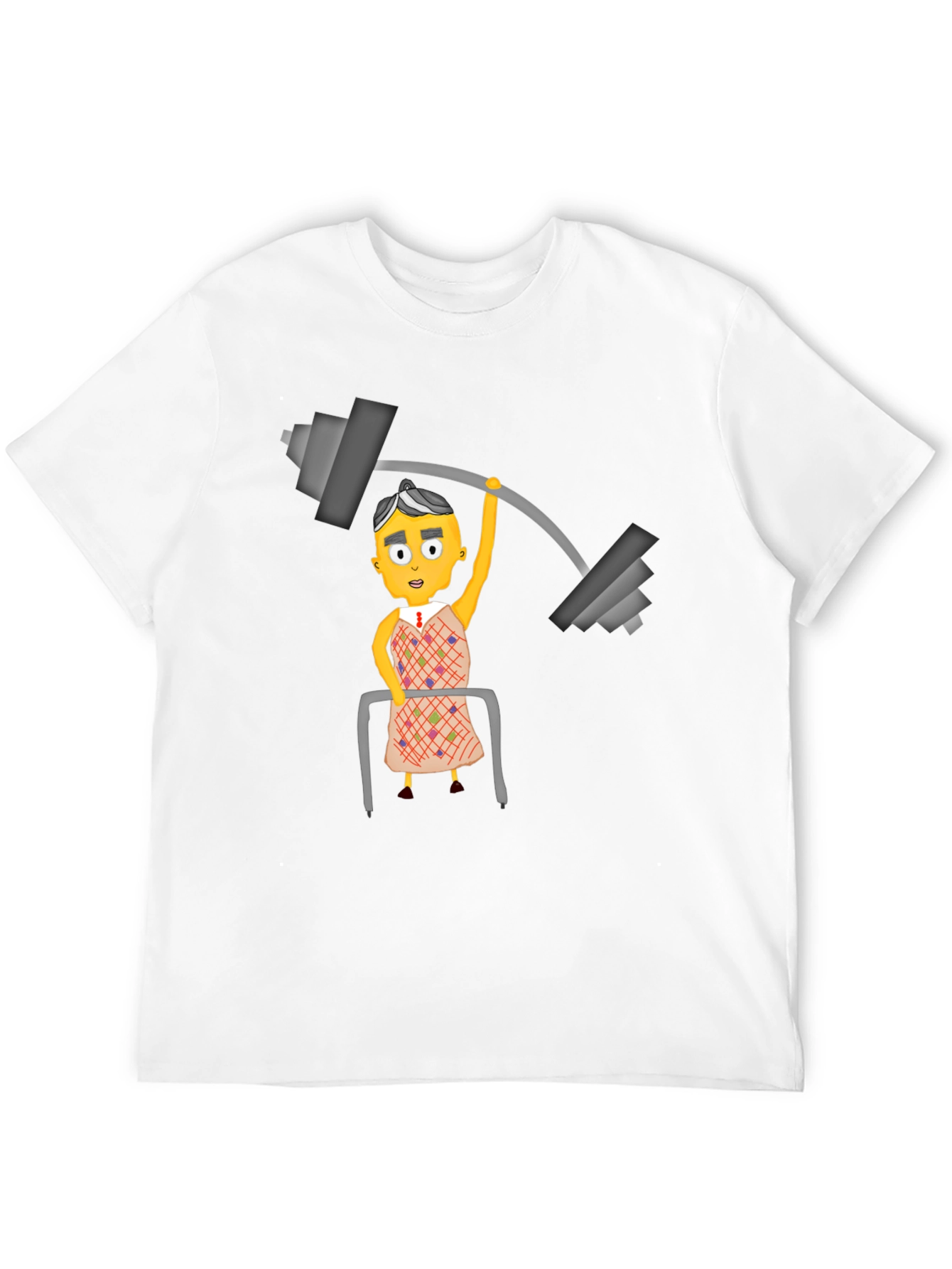 Black Funny Lifting Grandma Black T-Shirt view 12