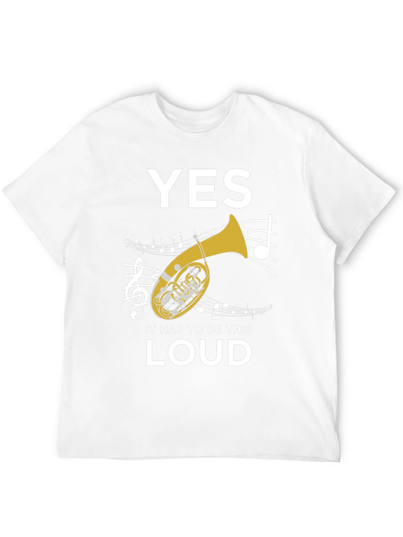 Black Funny Tuba Player T-Shirt - Yes It Has To Be This Loud view 12