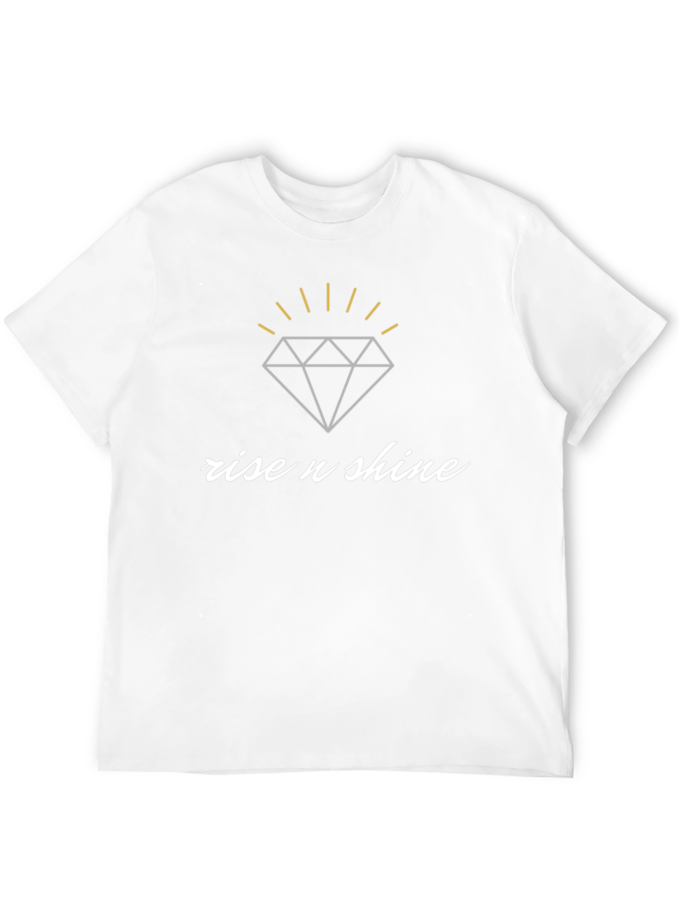 Black Rise n Shine Diamond Graphic Black T-Shirt view 12