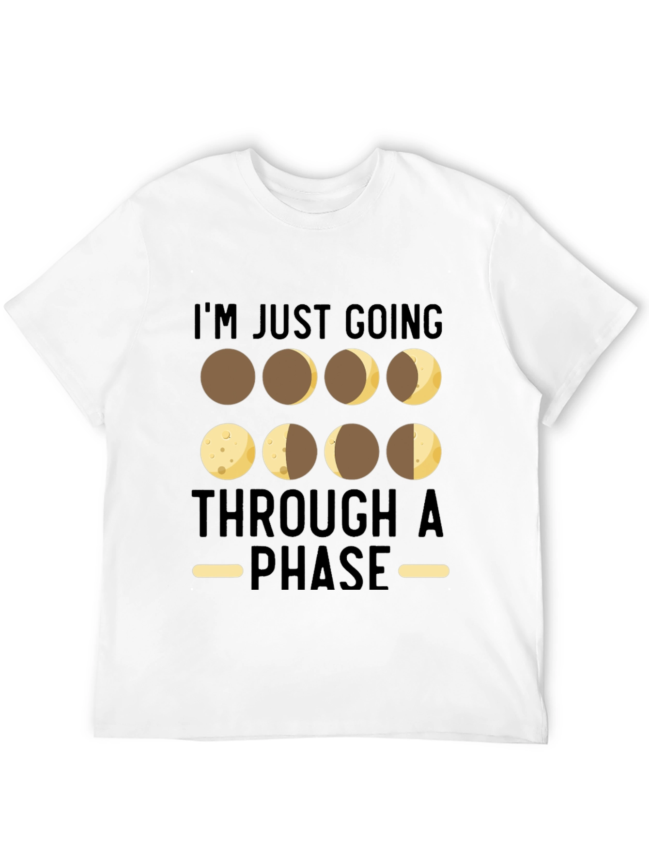Black Moon Phases T-Shirt - Going Through A Phase Tee view 12