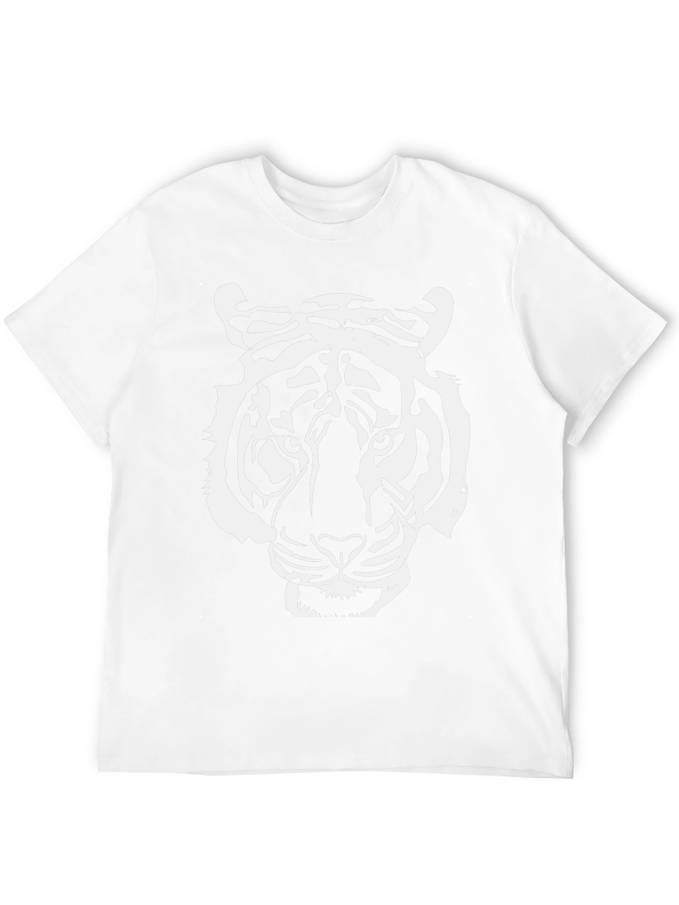 Black Bold Tiger Graphic Tee - Black Cotton T-Shirt view 12