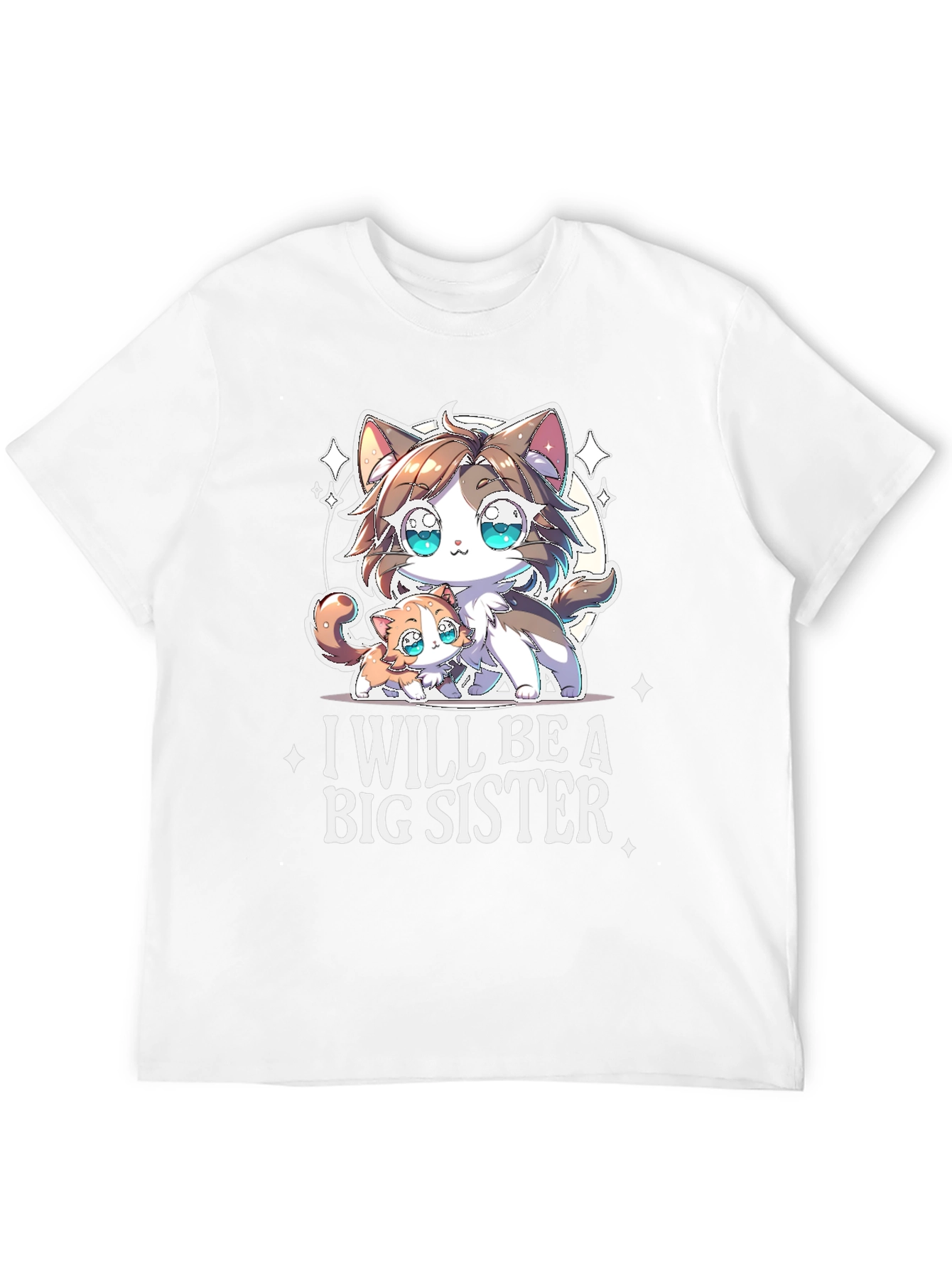 Black I Will Be A Big Sister T-Shirt view 12