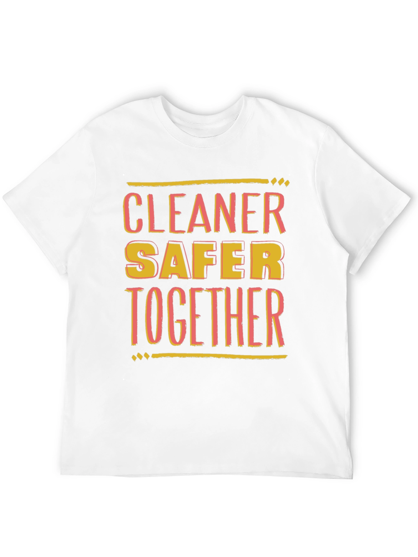 Black Cleaner Safer Together Black Graphic Tee view 12