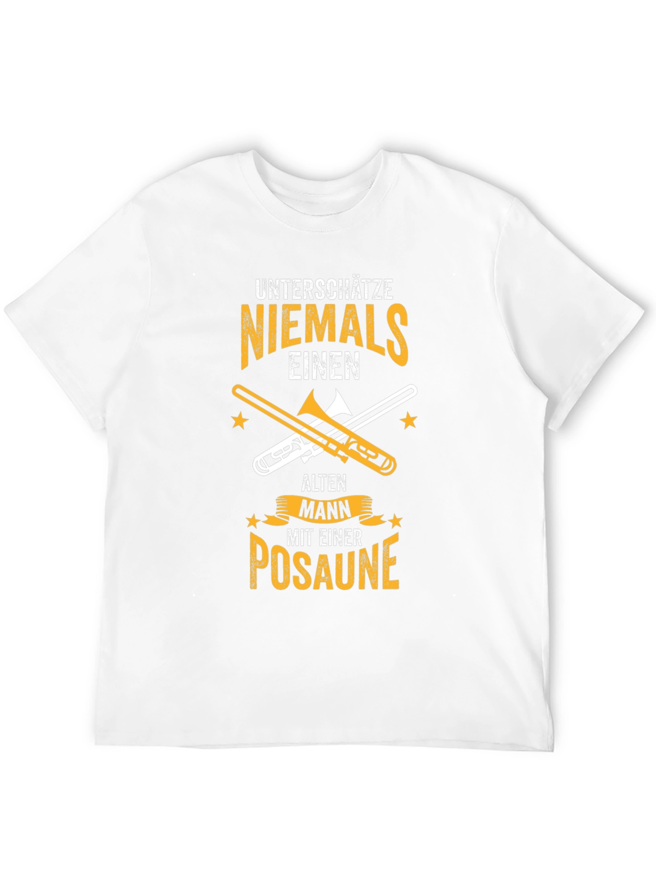 Black Unterschatze Niemals Posaune T-Shirt view 12