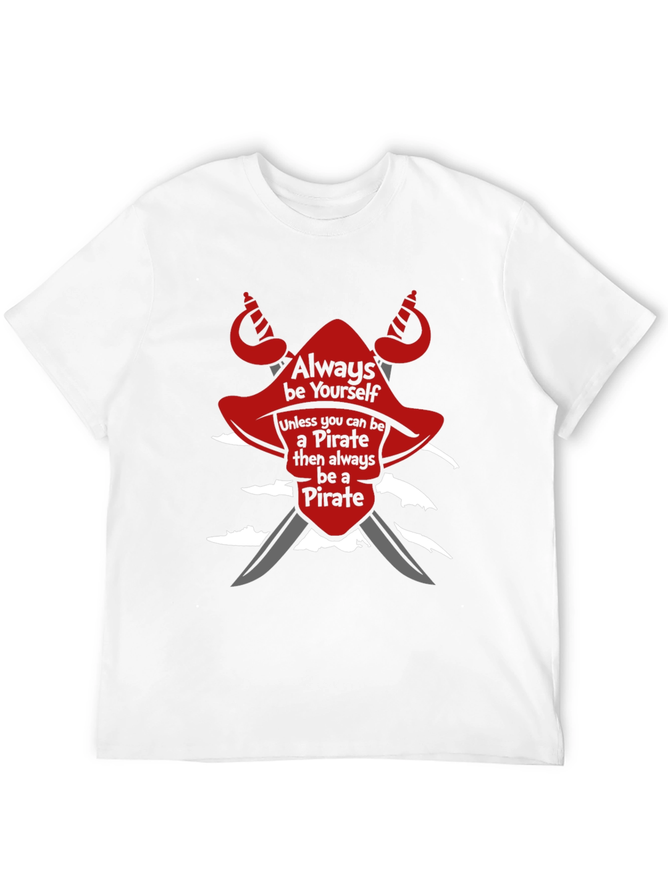 Black Pirate T-Shirt: Always Be Yourself Novelty Tee view 12