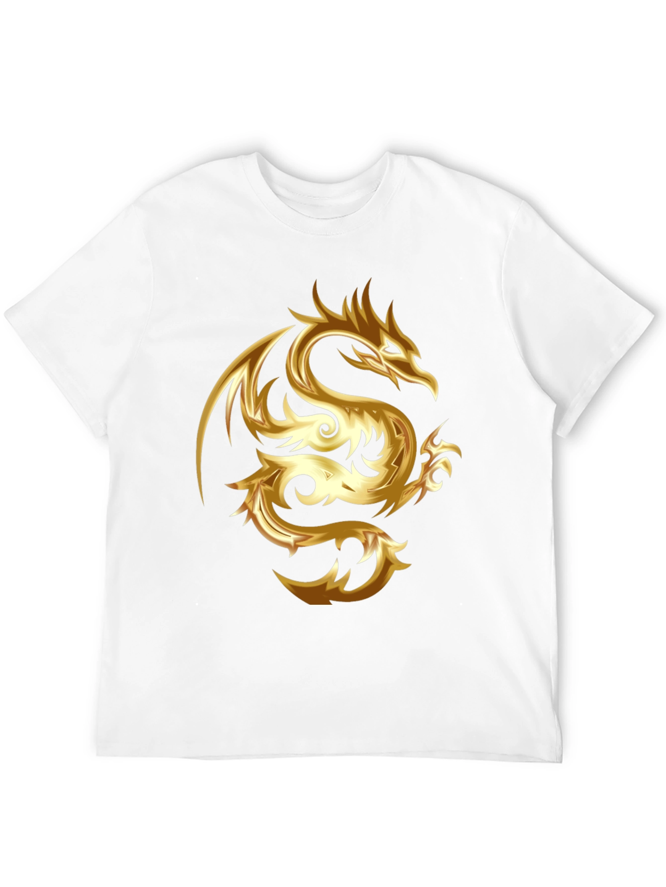 Black Golden Dragon Graphic Tee - Stylish & Bold view 12