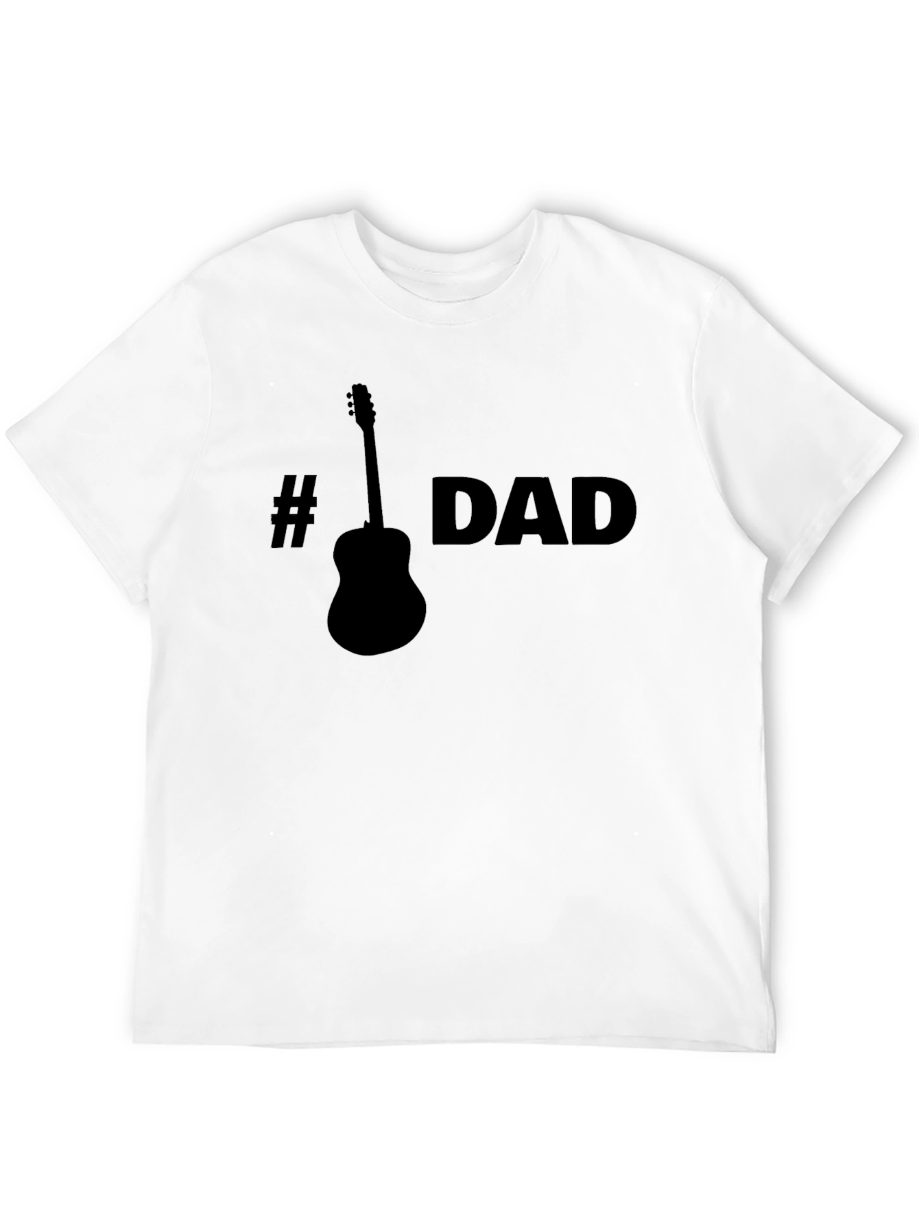 Black #Guitar Dad Graphic T-Shirt - Father's Day Gift view 12