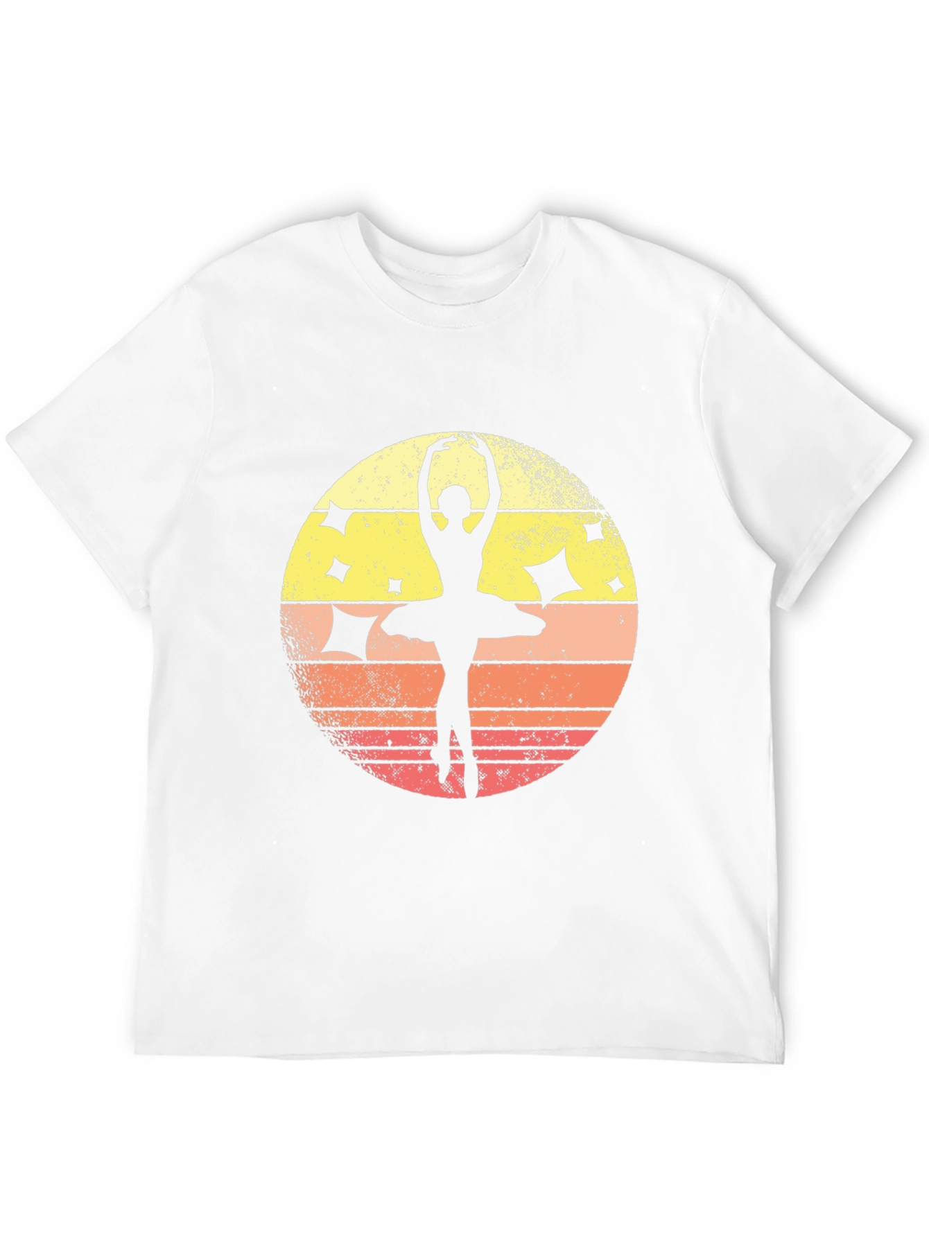 Black Ballet Dancer Silhouette Graphic Tee view 12