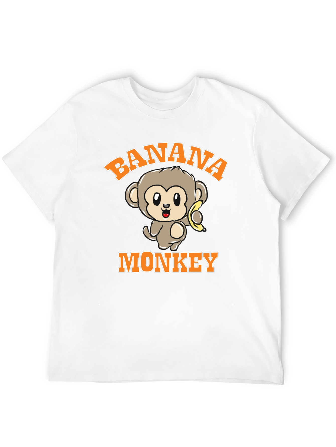 Black Banana Monkey Graphic Print Black T-Shirt view 12