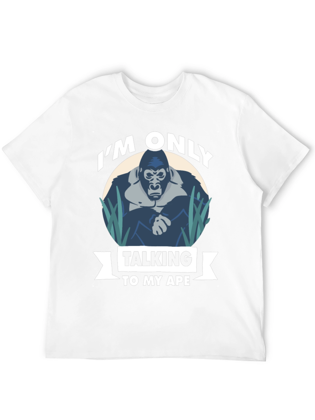 Black I'm Only Talking To My Ape T-Shirt view 12