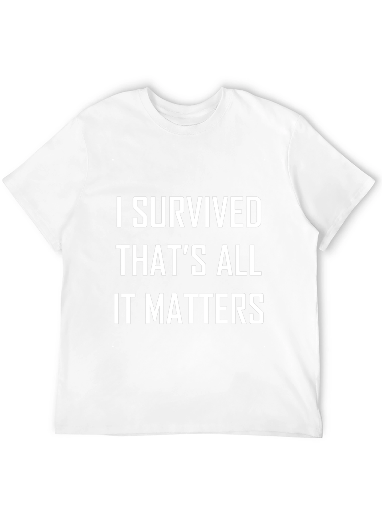Black I Survived Graphic Tee - Black Cotton Comfort view 12