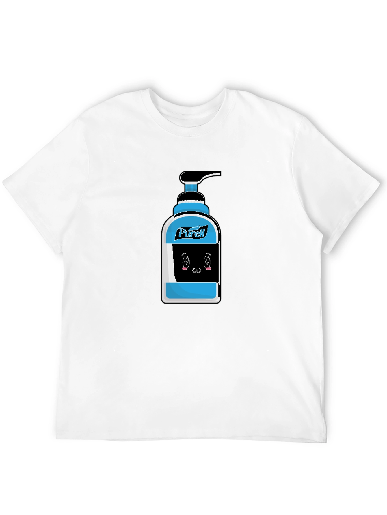 Black Purell Cartoon Graphic Black T-Shirt view 12