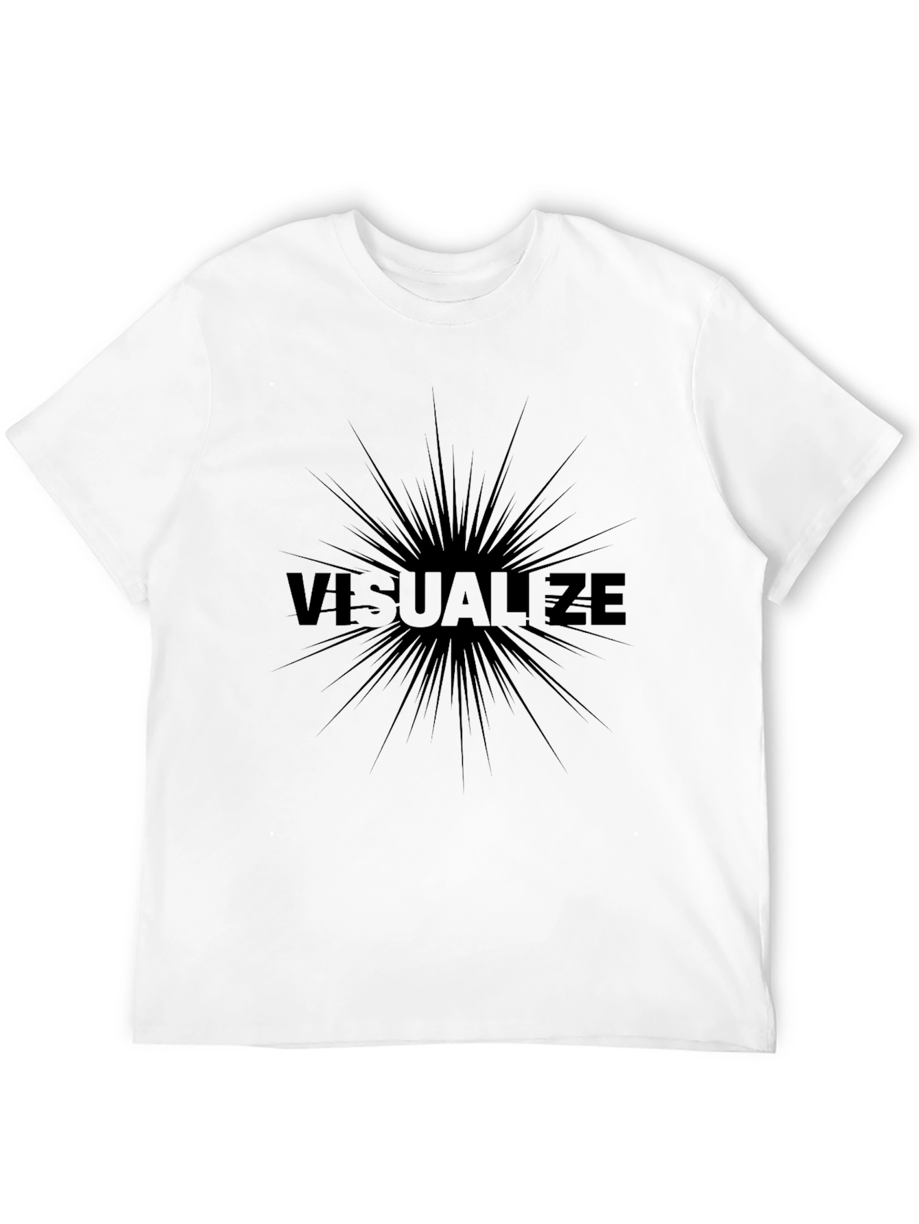 Black Visualize Graphic T-Shirt - Stylish Black Tee view 12