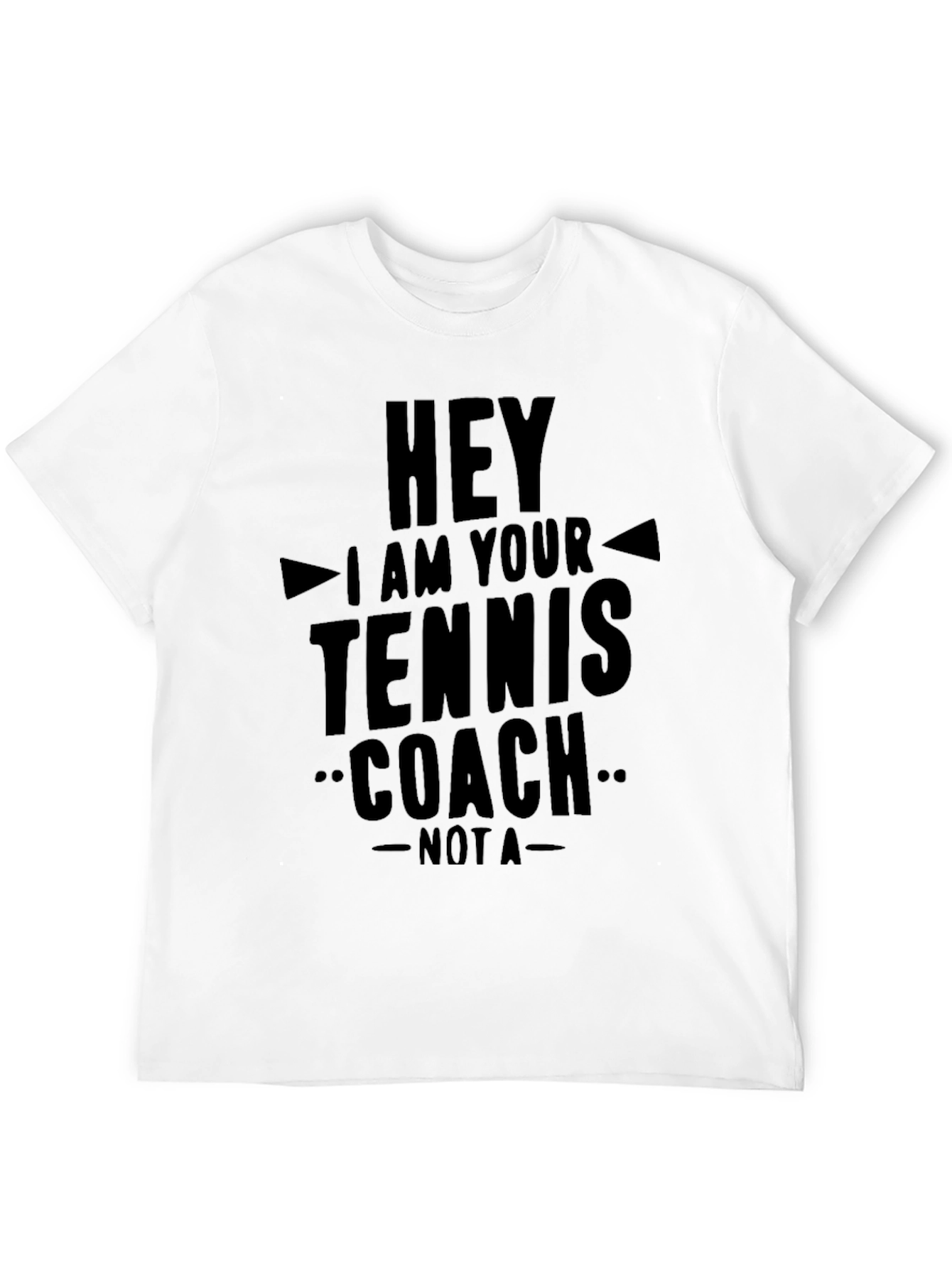 Black Tennis Coach T-Shirt - Funny Sarcastic Tee view 12